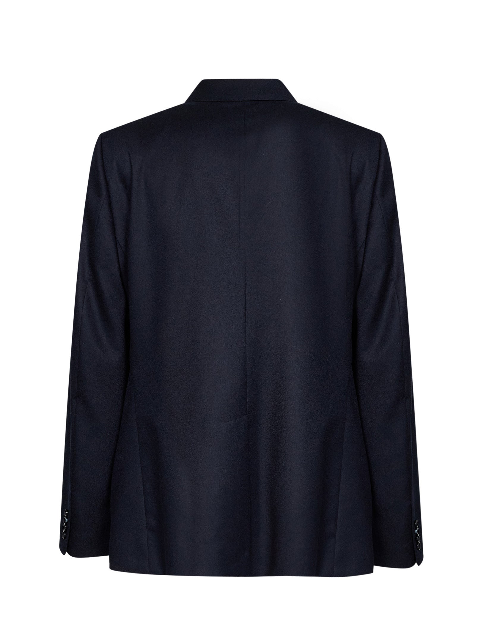 Dolce & Gabbana Men Blue Stretch Wool Martini Light Double-Breasted Jacket DOLCE & GABBANA