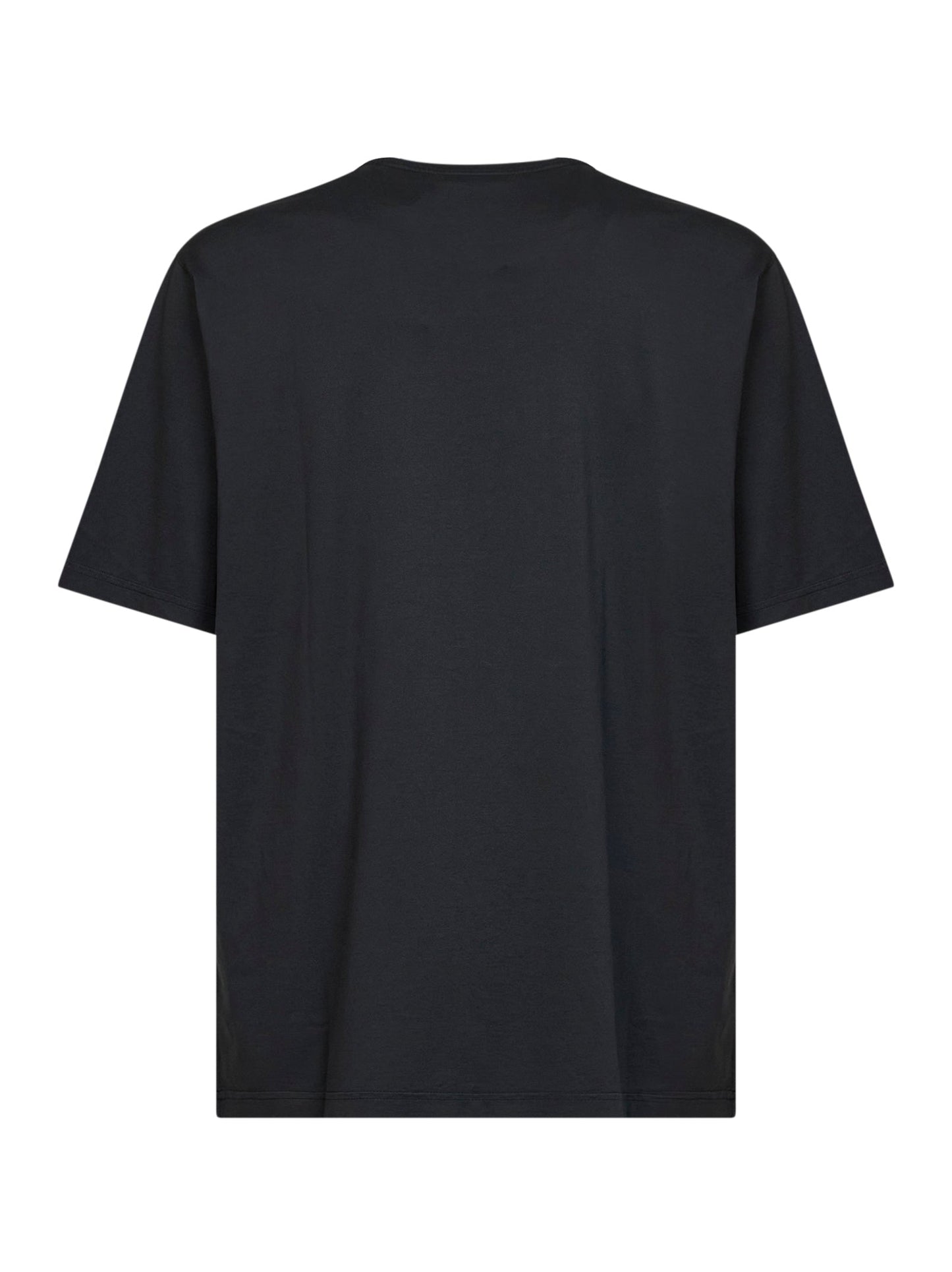 Dolce & Gabbana Men Black Cotton Logo-Printed T-Shirt DOLCE & GABBANA