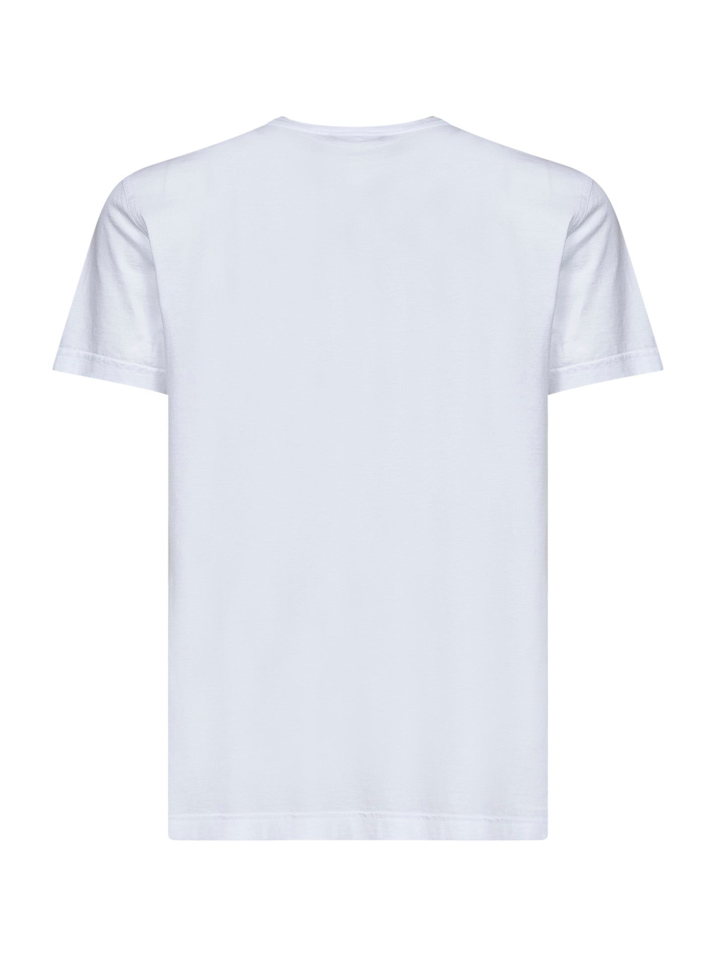 Dolce & Gabbana Men White Cotton Jersey T-Shirt With Logo Label DOLCE & GABBANA
