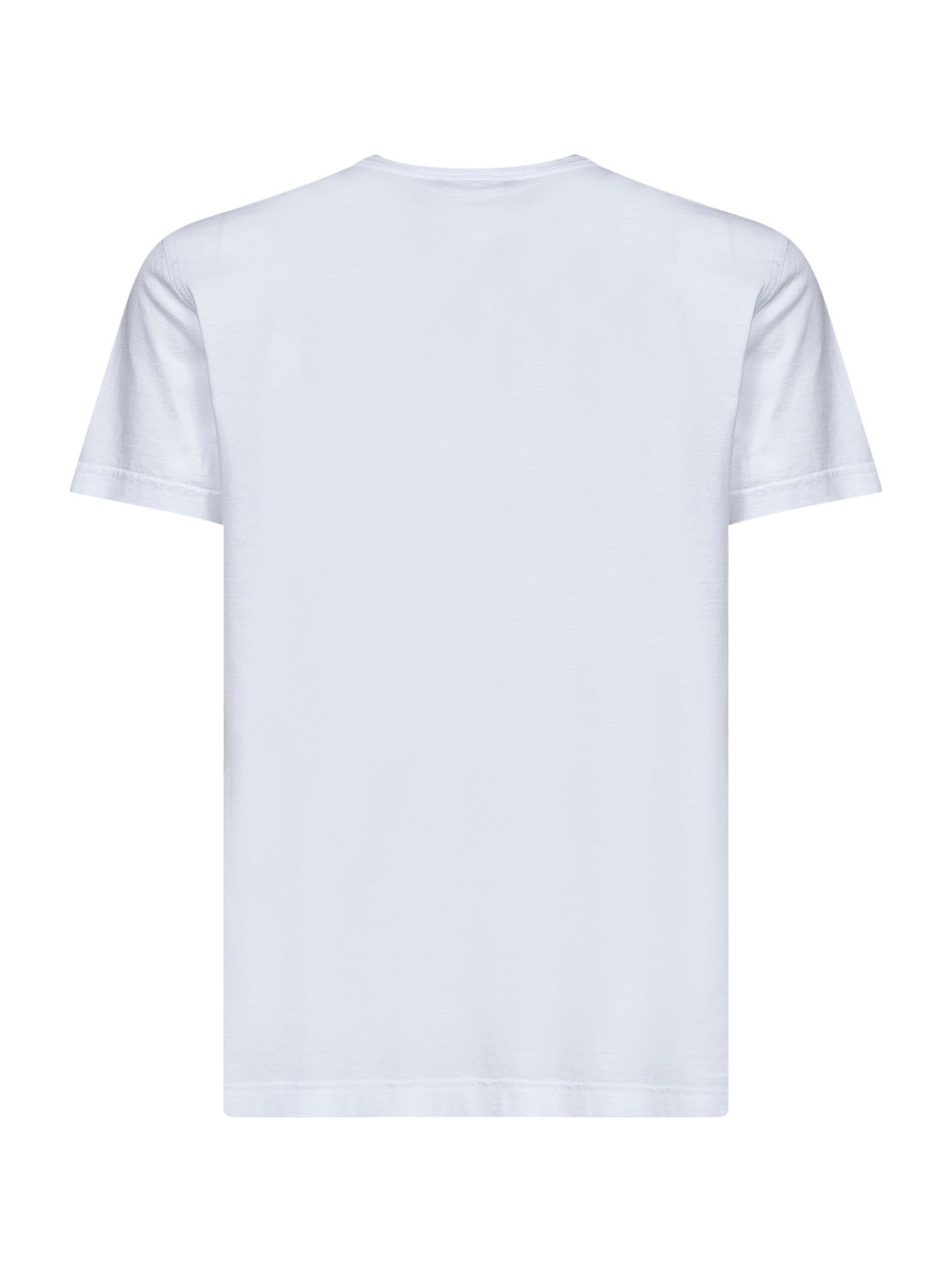 Dolce & Gabbana Men White Cotton Jersey T-Shirt With Logo Label DOLCE & GABBANA