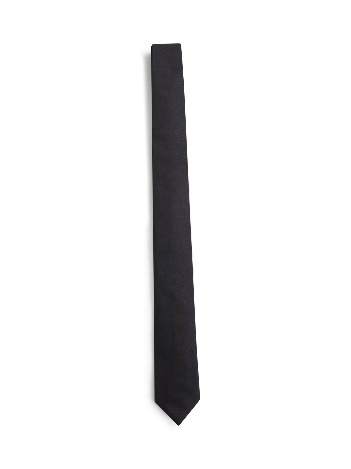 Dolce & Gabbana Men Black Silk Satin Martini Tie DOLCE & GABBANA