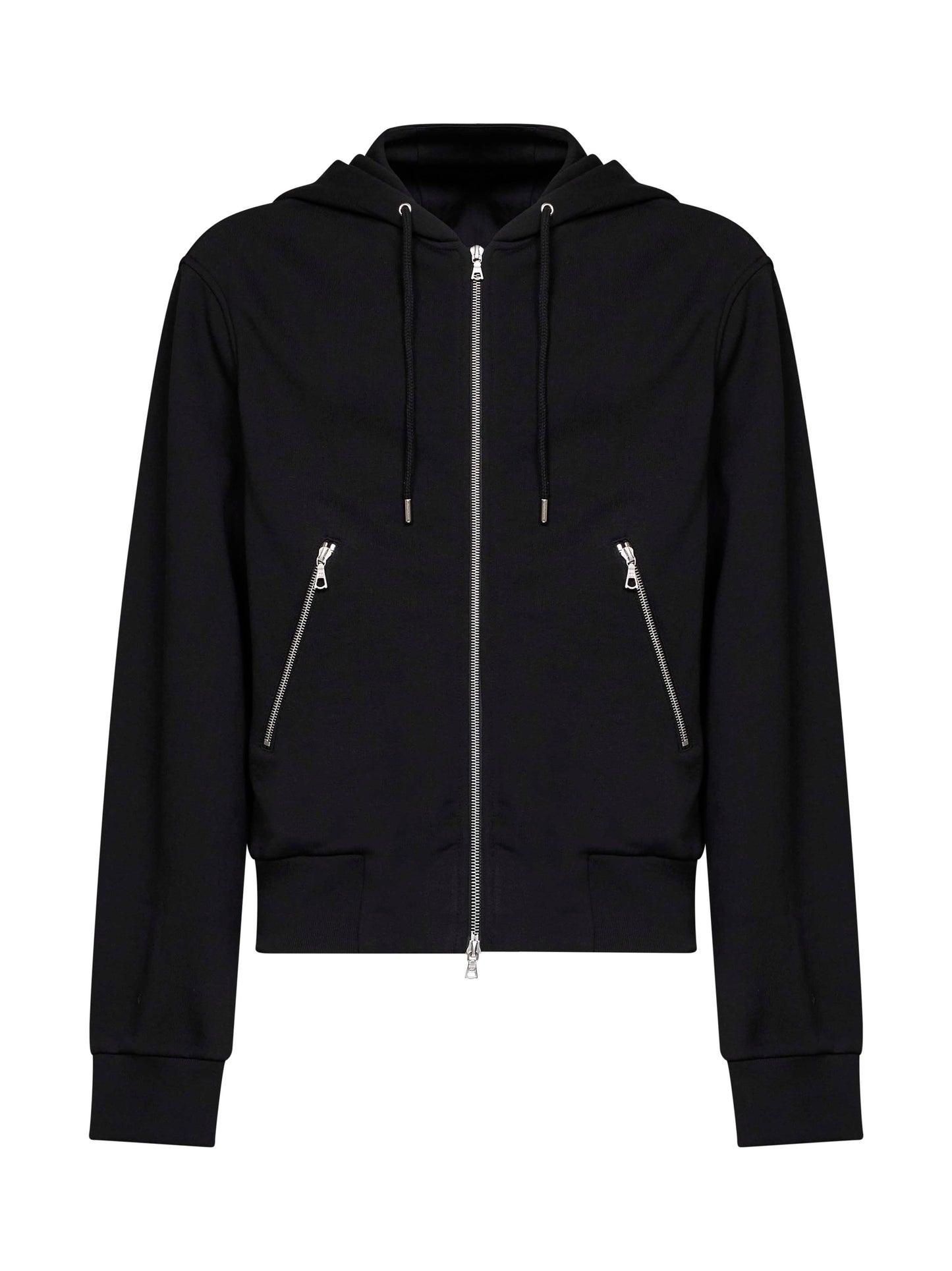 Dries Van Noten Men Black Wool Harrino Zip-Up Hoodie DRIES VAN NOTEN