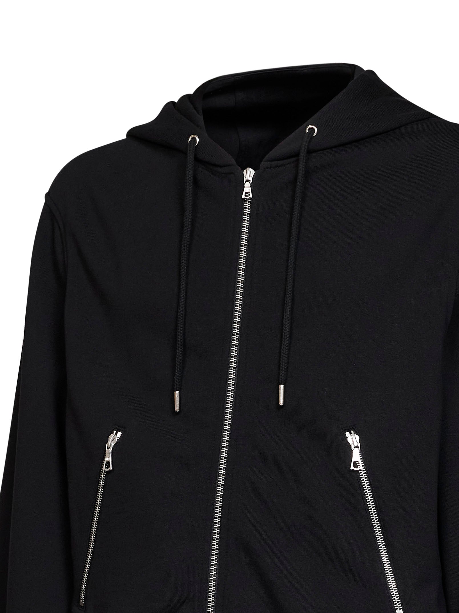 Dries Van Noten Men Black Wool Harrino Zip-Up Hoodie DRIES VAN NOTEN