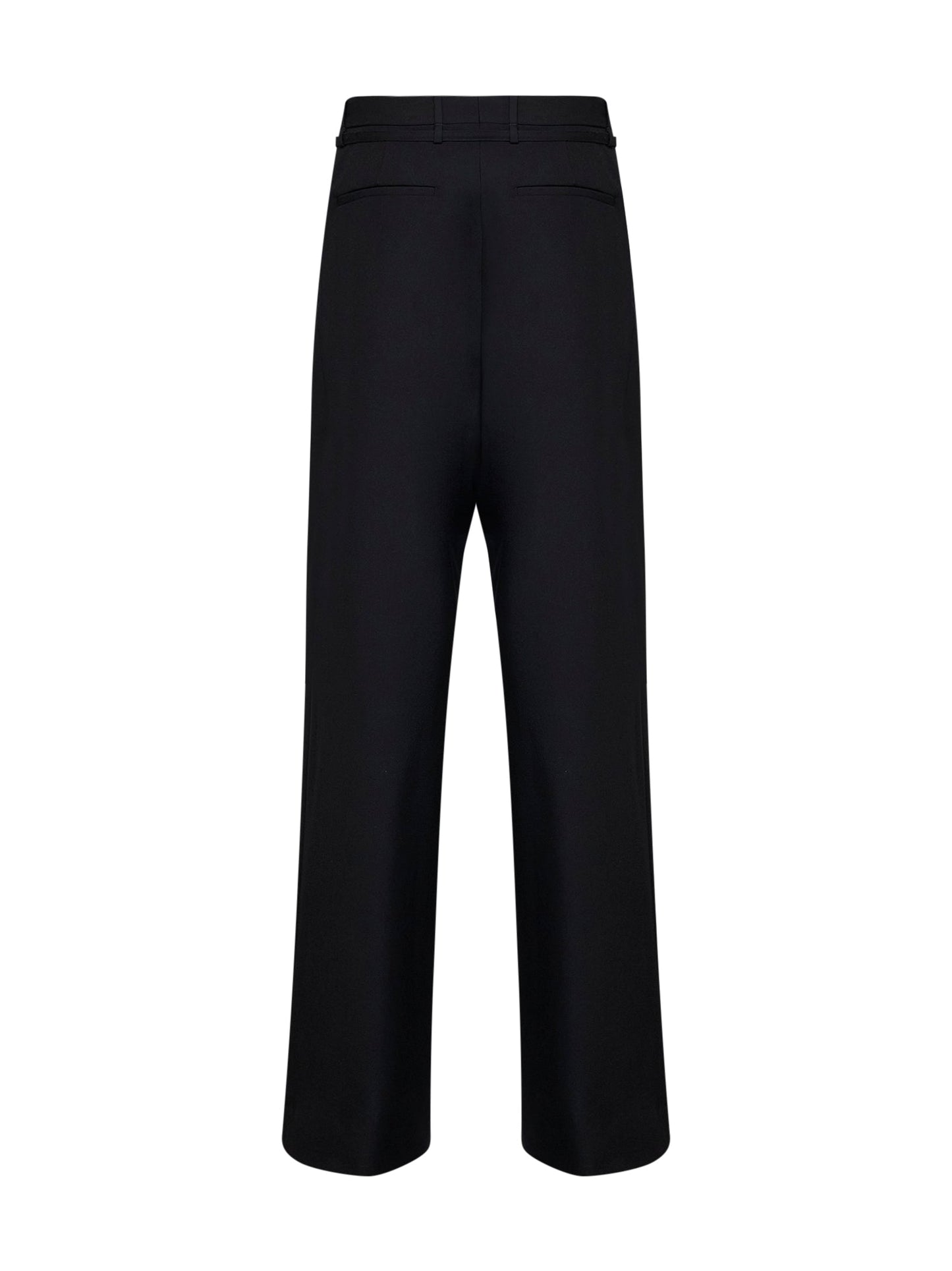 Dries Van Noten Women Black Wool Peacha Belted Trousers DRIES VAN NOTEN