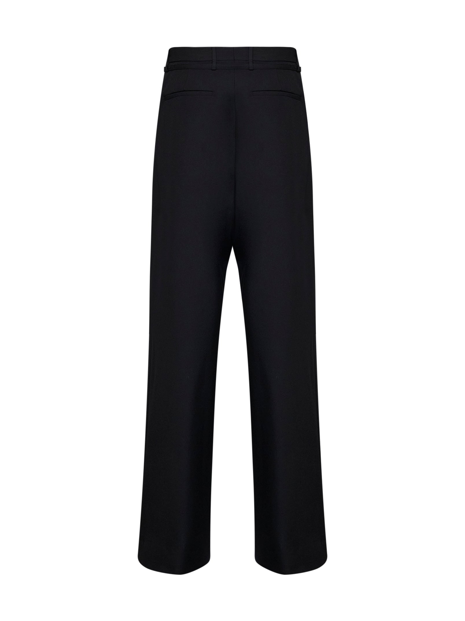 Dries Van Noten Women Black Wool Peacha Belted Trousers DRIES VAN NOTEN