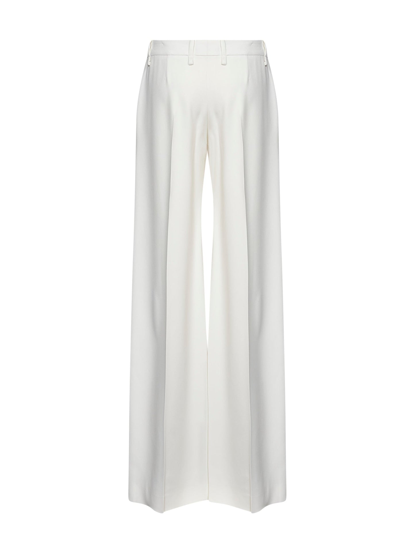 Ermanno Scervino Women White Interlock Bootcut Trousers ERMANO SCERVINO