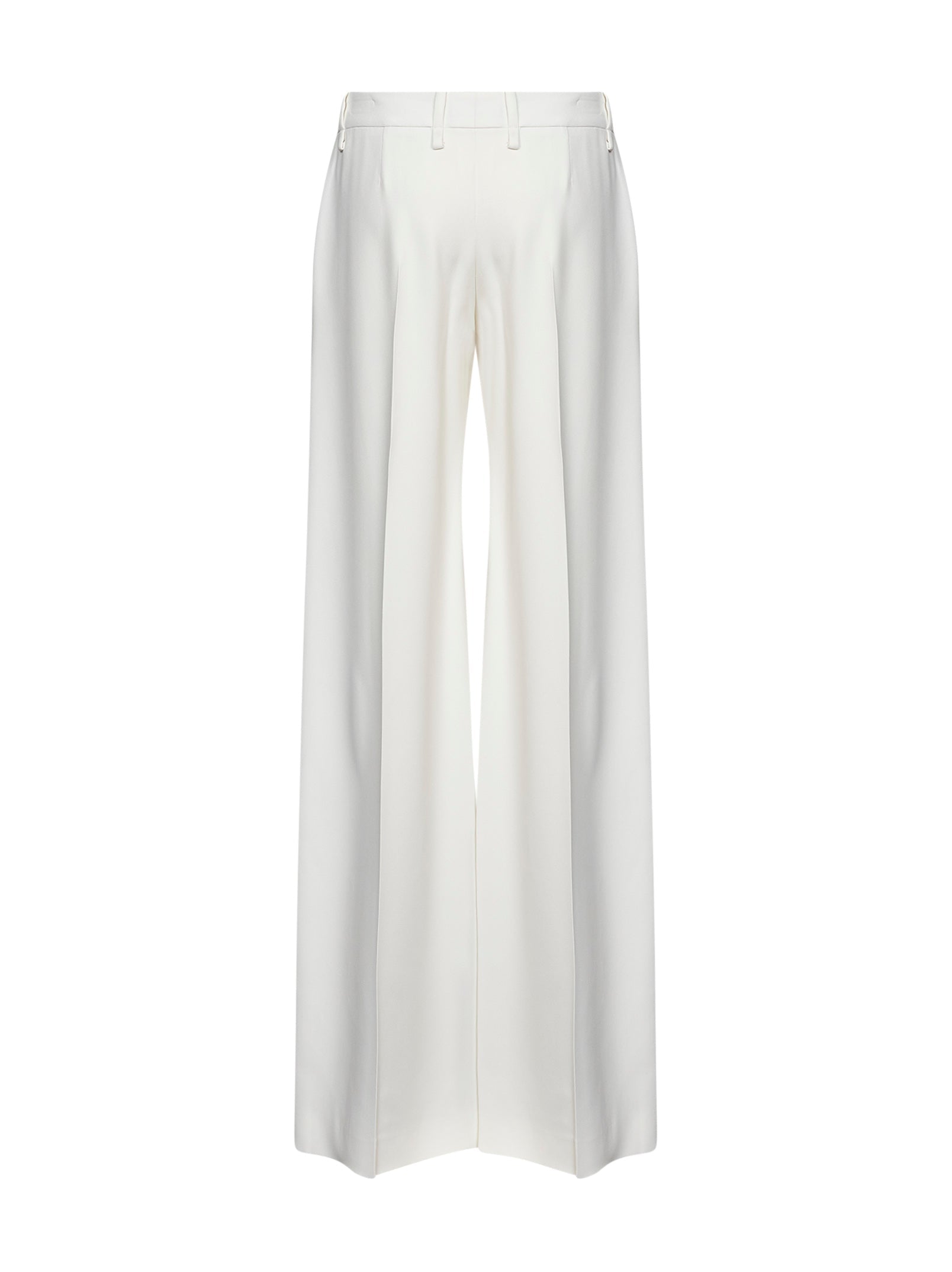 Ermanno Scervino Women White Interlock Bootcut Trousers ERMANO SCERVINO