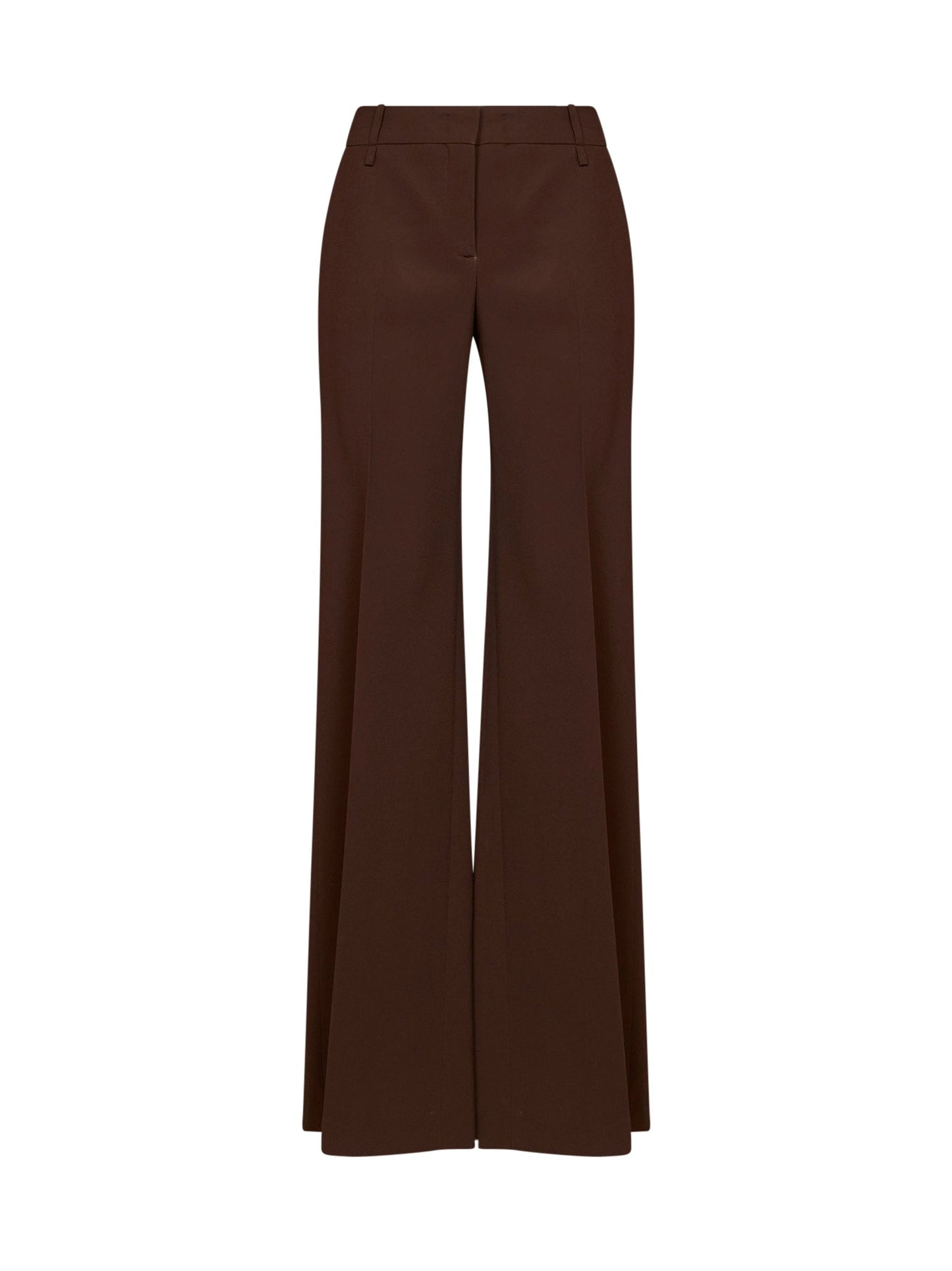 Ermanno Scervino Women Chestnut Interlock Bootcut Trousers ERMANO SCERVINO