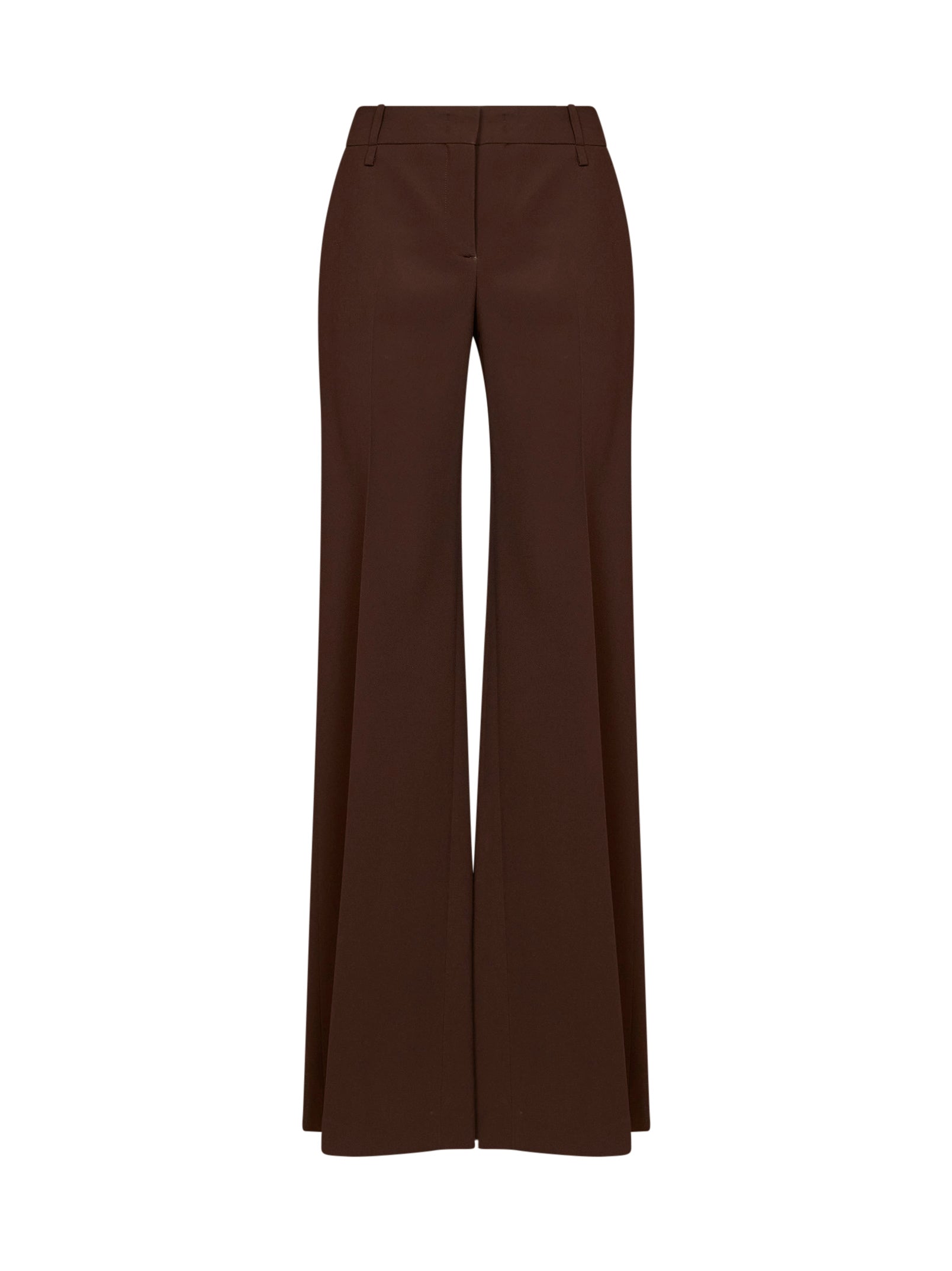 Ermanno Scervino Women Chestnut Interlock Bootcut Trousers ERMANO SCERVINO