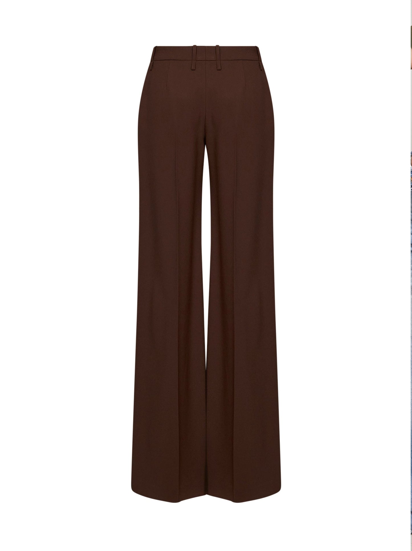 Ermanno Scervino Women Chestnut Interlock Bootcut Trousers ERMANO SCERVINO