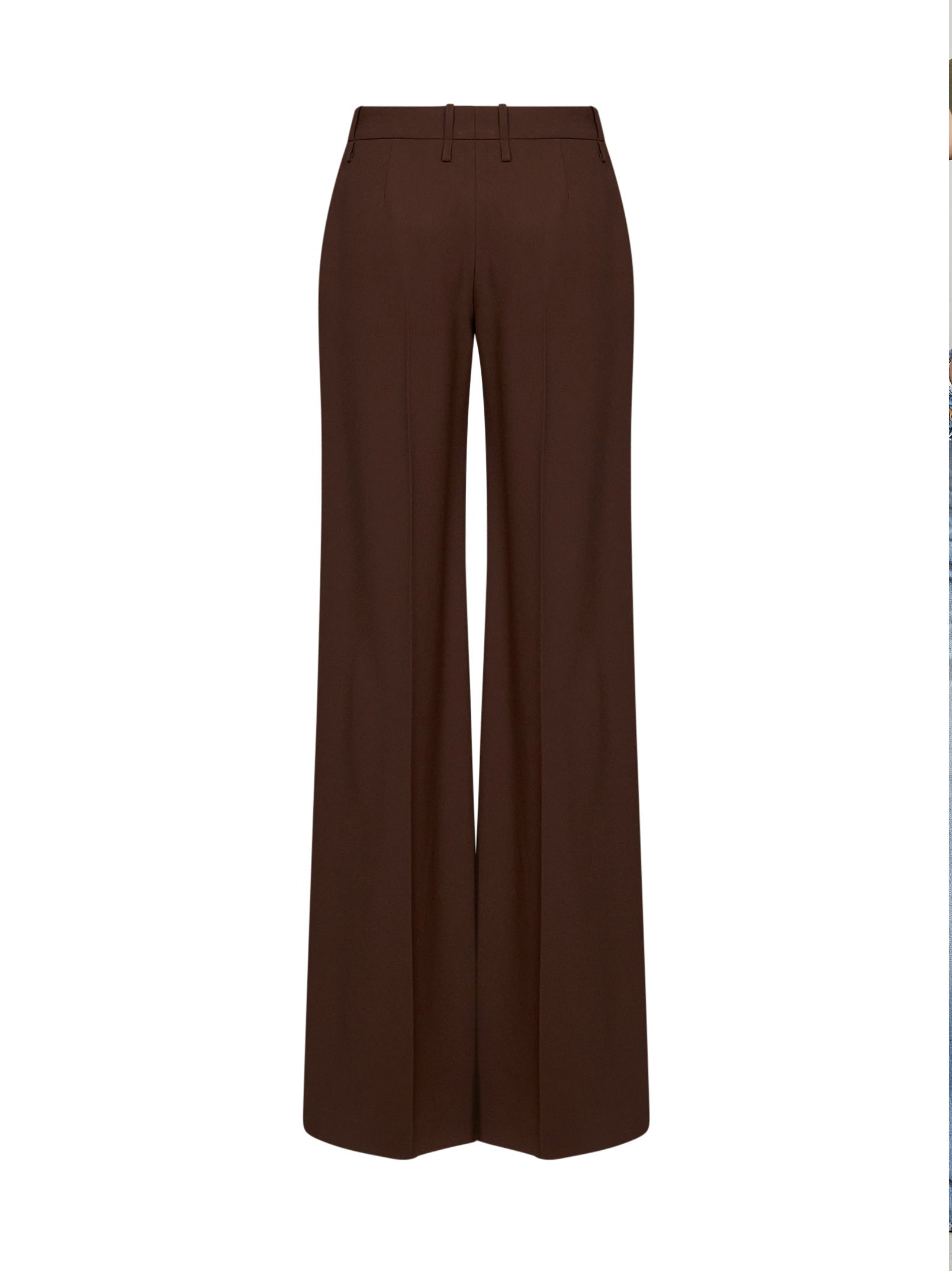 Ermanno Scervino Women Chestnut Interlock Bootcut Trousers ERMANO SCERVINO