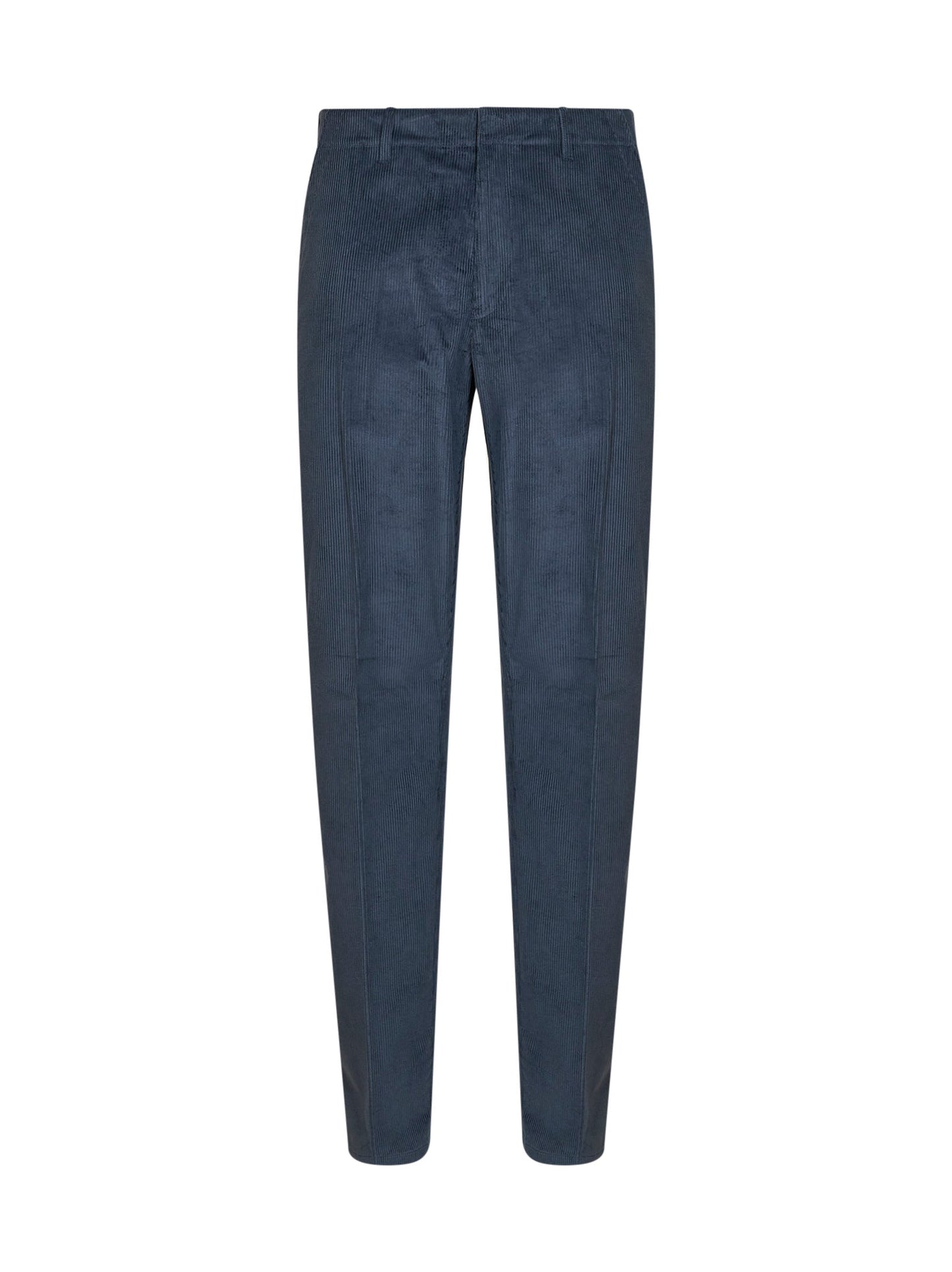Etro Men Blue Stretch Cotton Corduroy Trousers ETRO