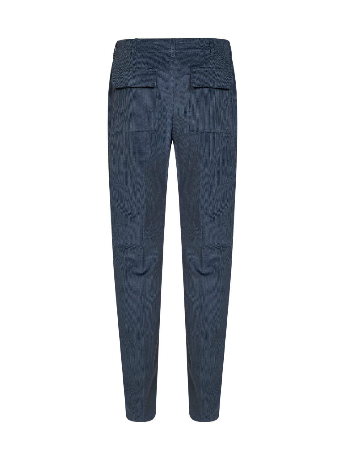 Etro Men Blue Stretch Cotton Corduroy Trousers ETRO