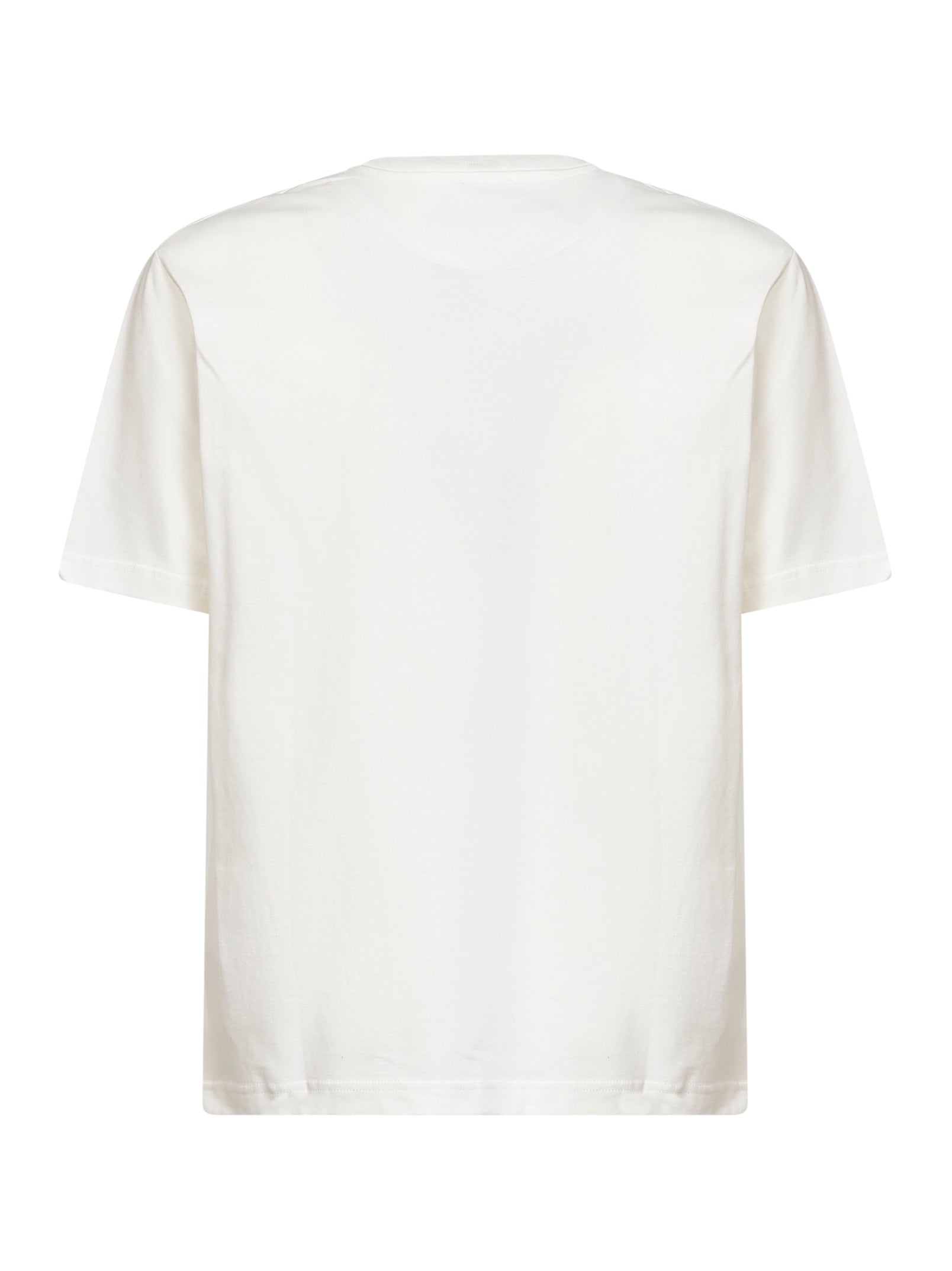 Etro Men Beige Cotton Logo-Embroidered T-Shirt ETRO
