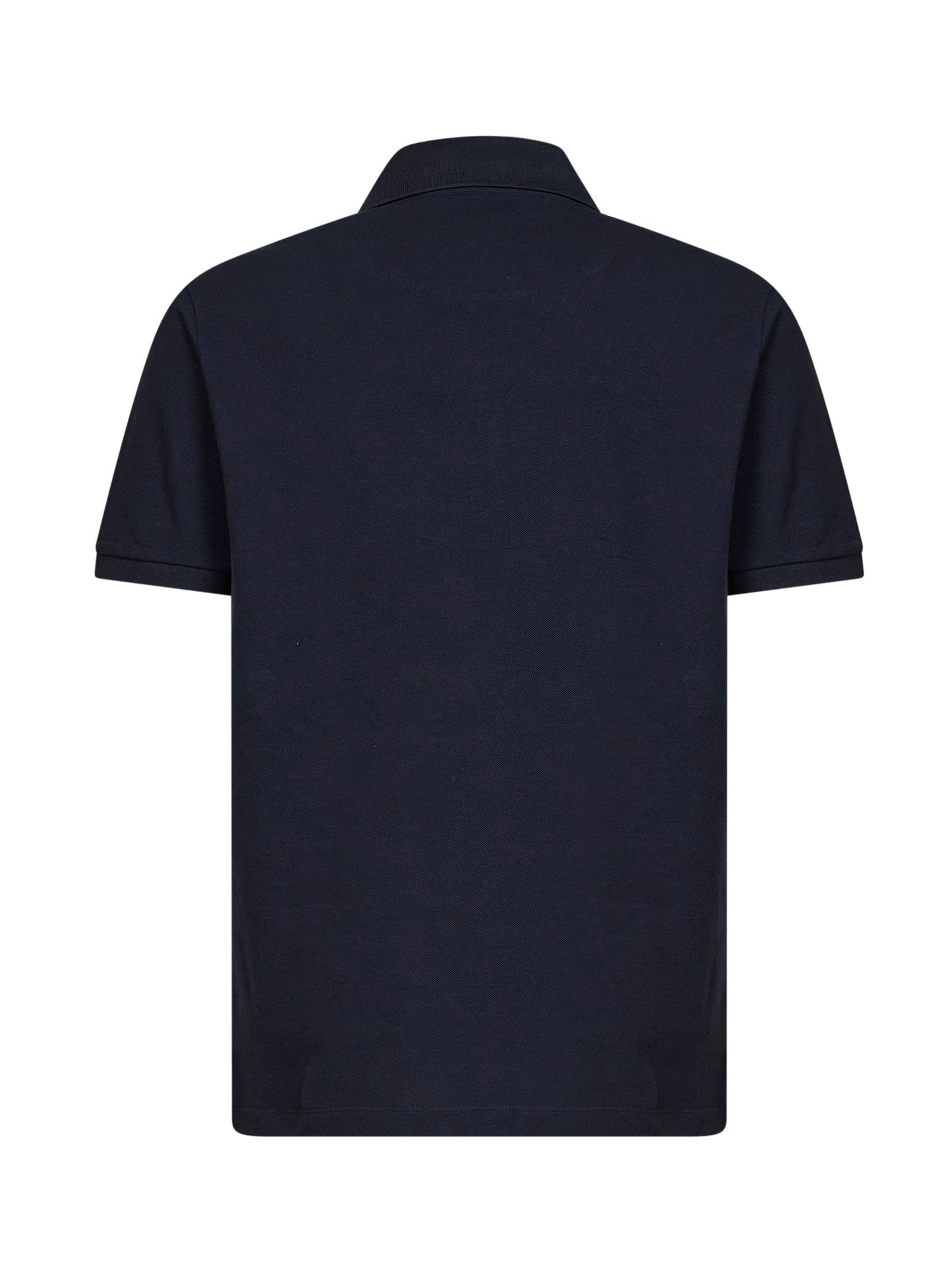 Etro Men Navy Blue Cotton Piqué Pegaso-Embroidered Polo Shirt ETRO