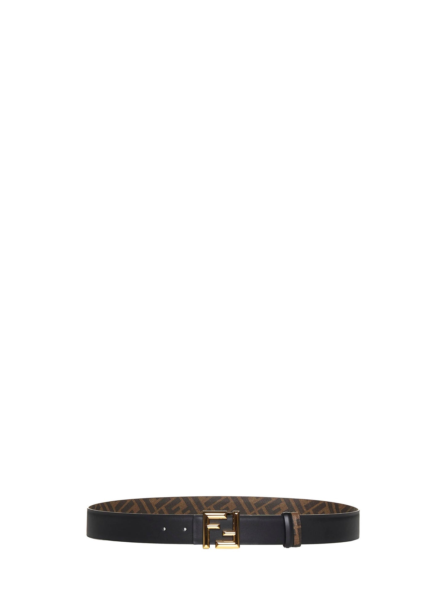 Fendi Men Reversible Black Leather Belt FENDI