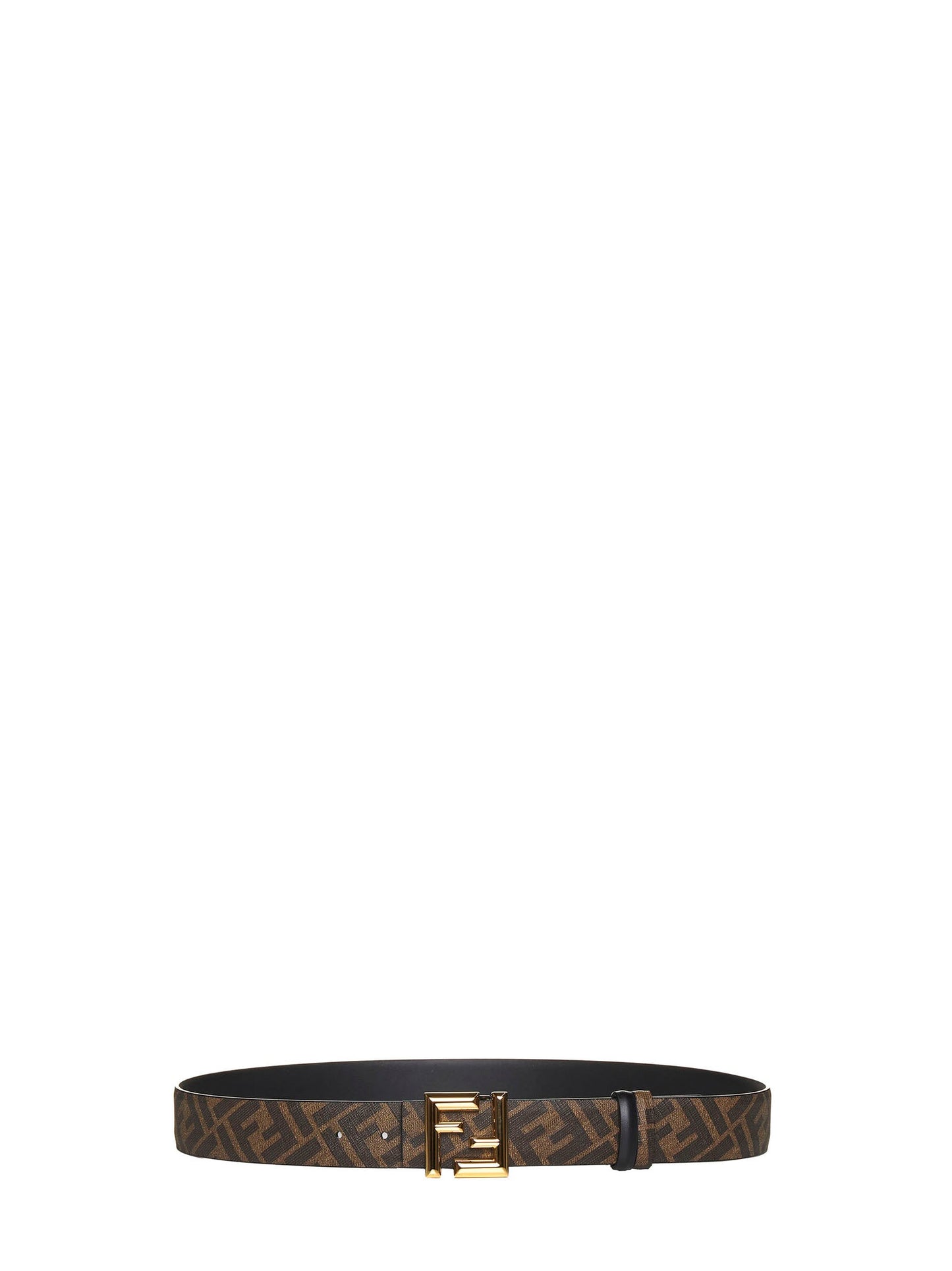 Fendi Men Reversible Black Leather Belt FENDI
