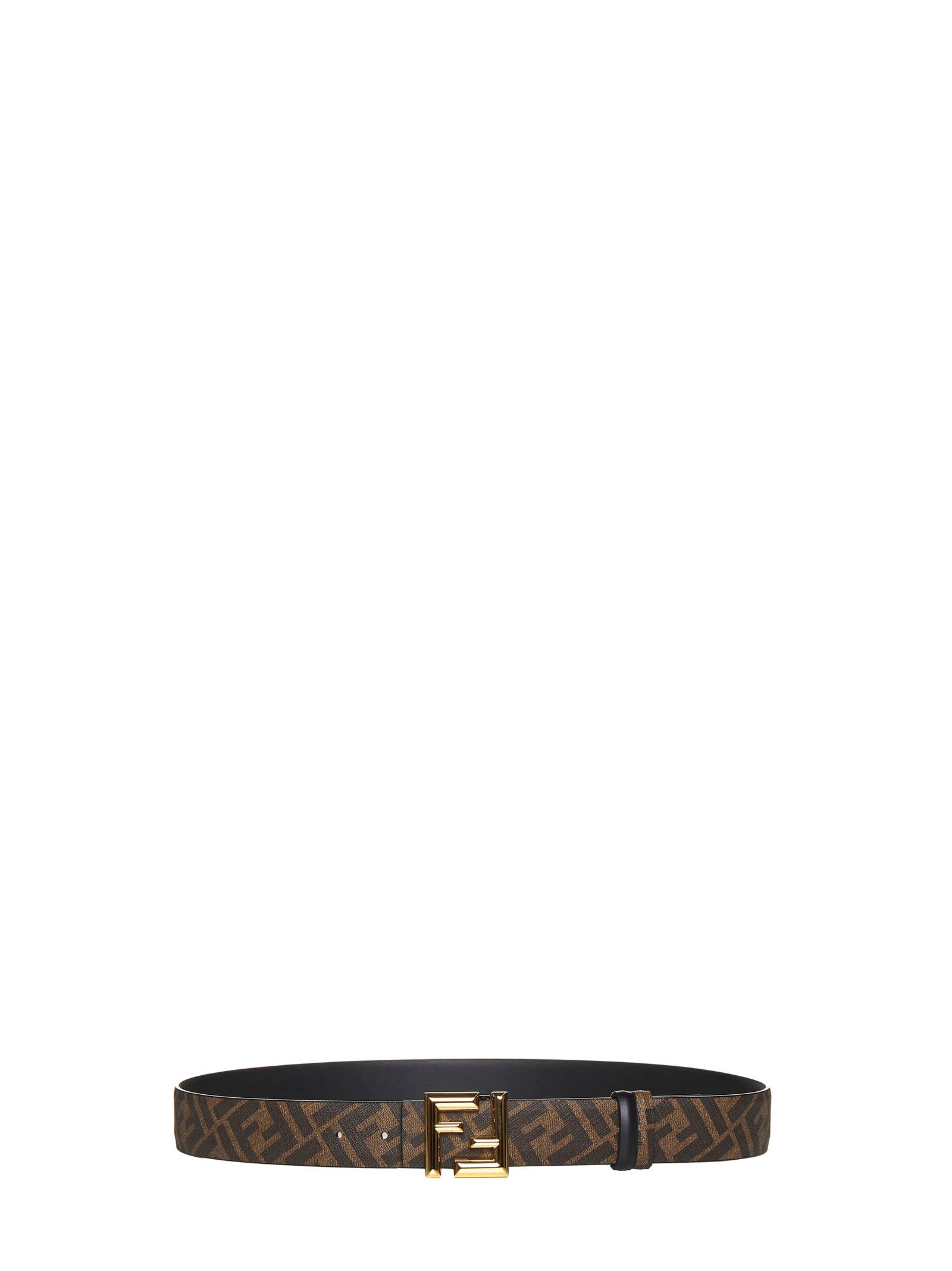 Fendi Men Reversible Black Leather Belt FENDI