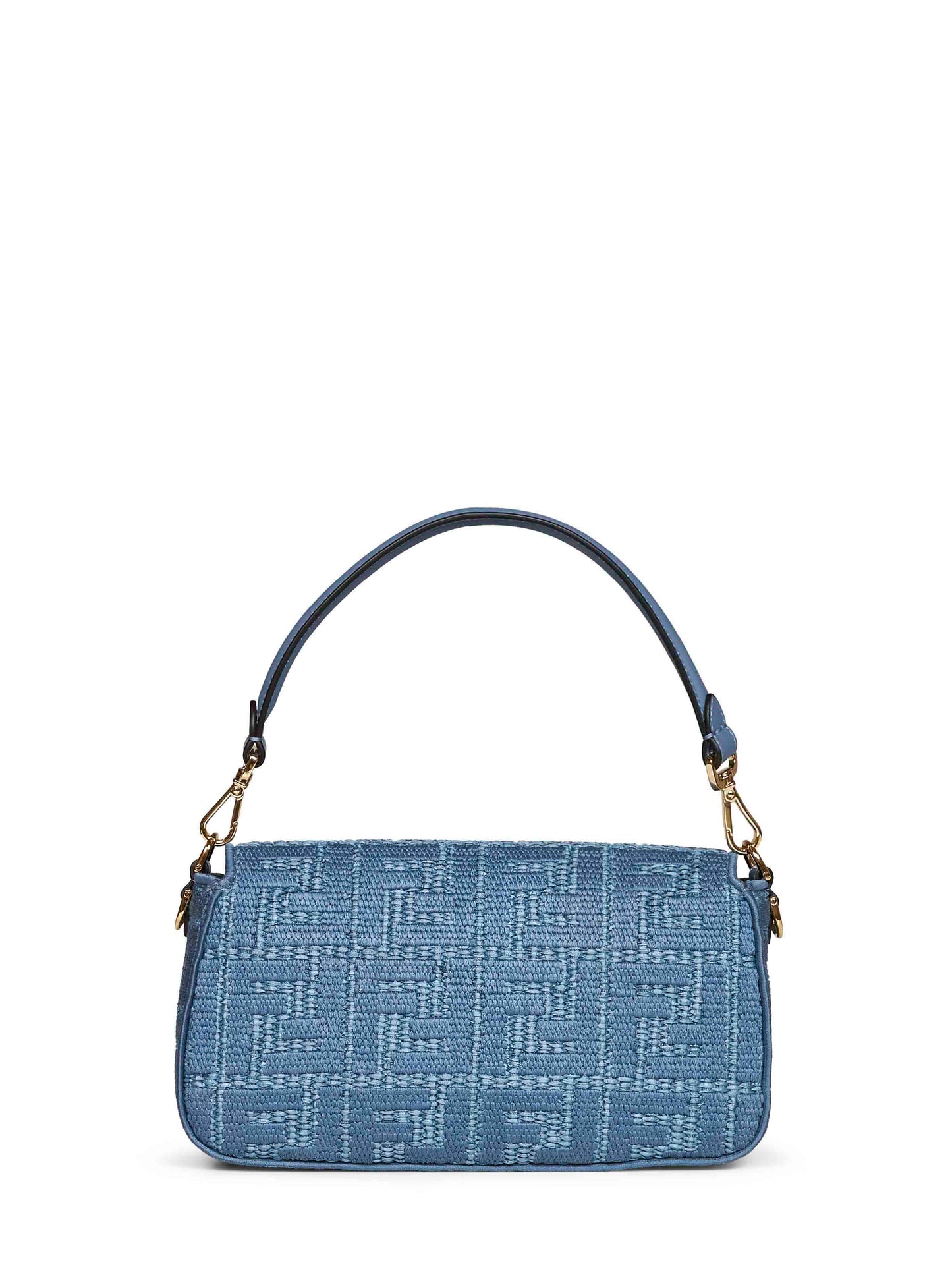 Fendi Women Blue Baguette Shoulder Bag FENDI