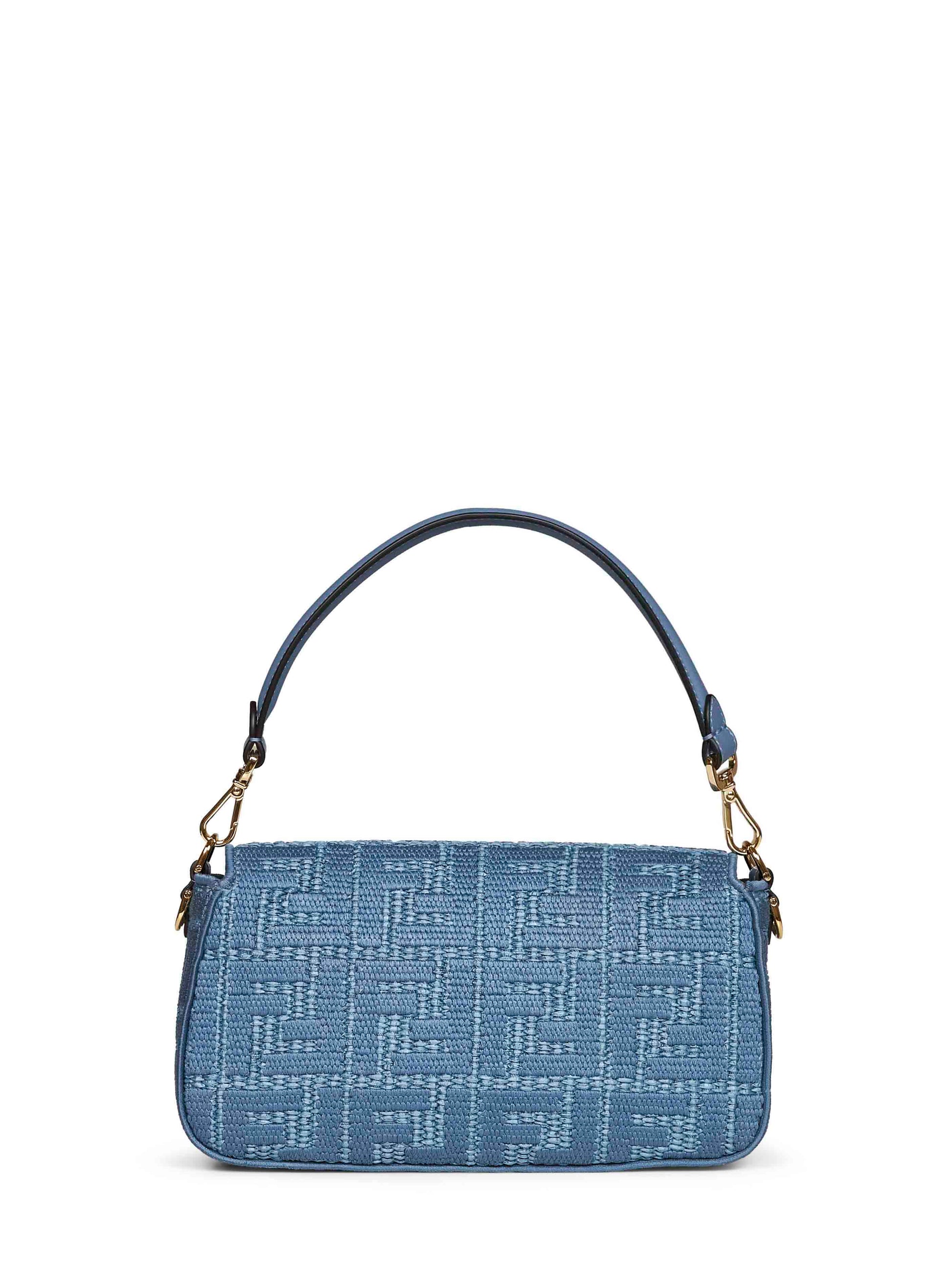 Fendi Women Blue Baguette Shoulder Bag FENDI