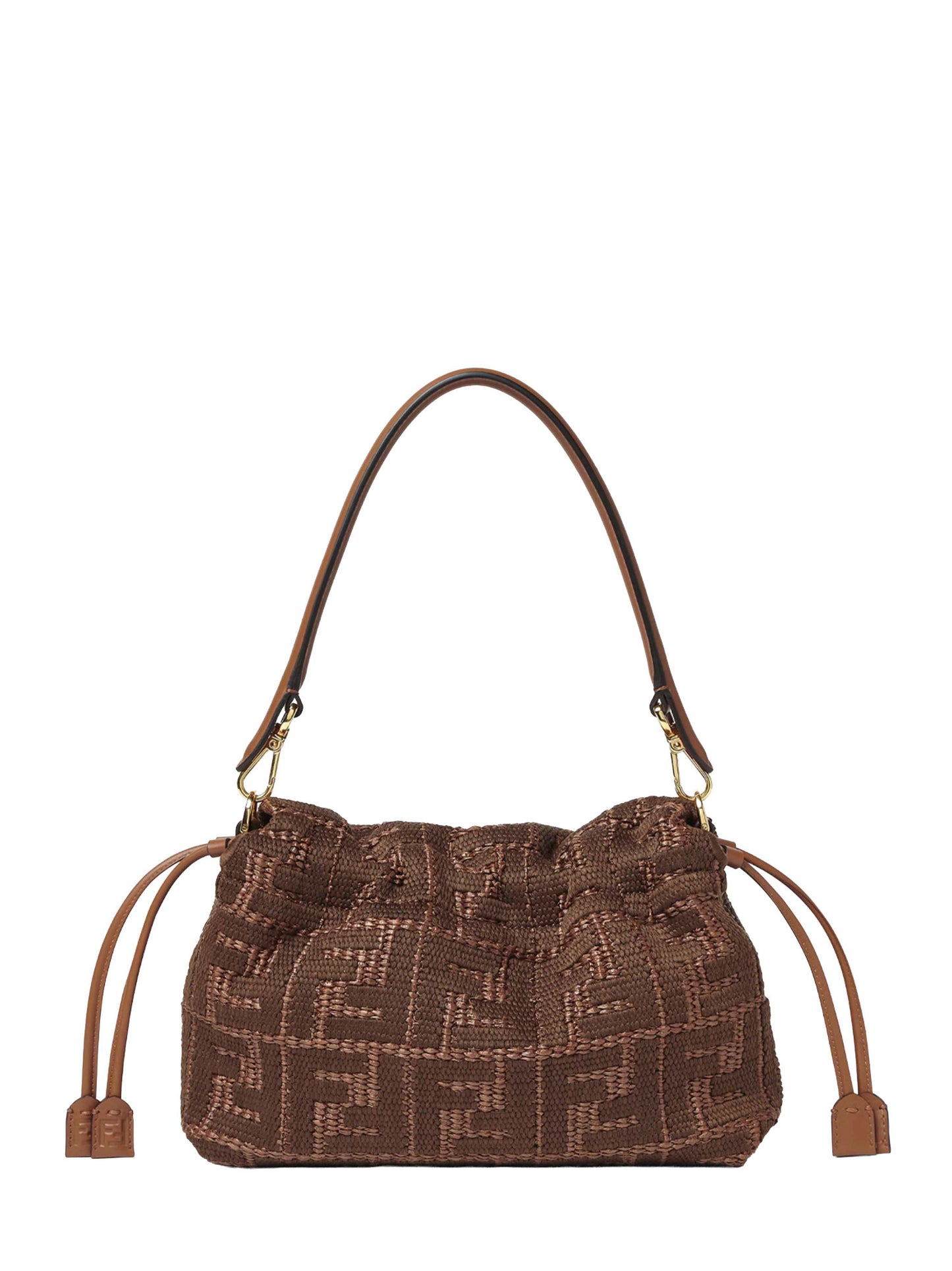 Fendi Women Sellier Brown Medium Baguette Mamma Bag FENDI