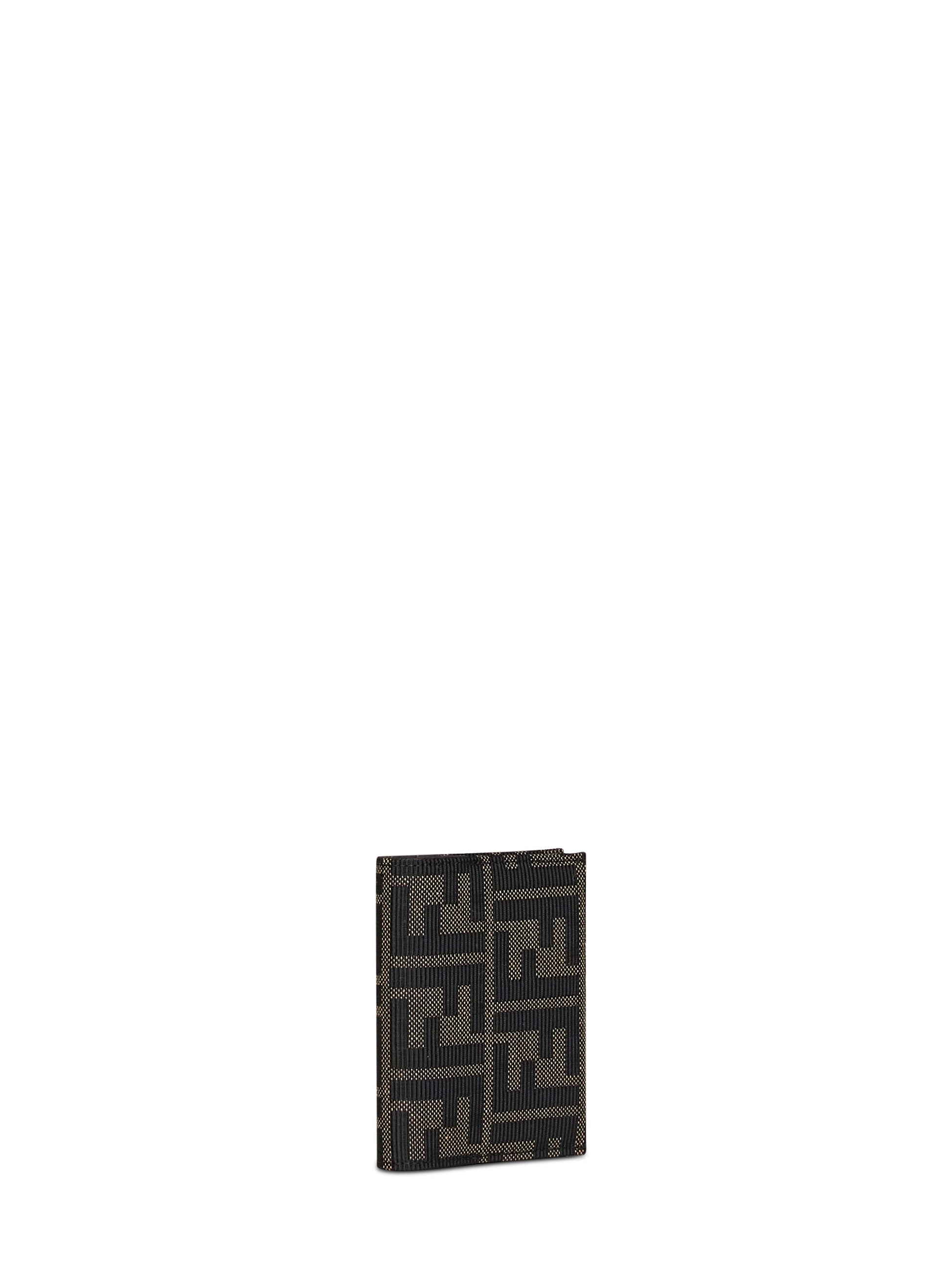 Fendi Women Tobacco Brown Card Case Ff Jacquard Card Case FENDI