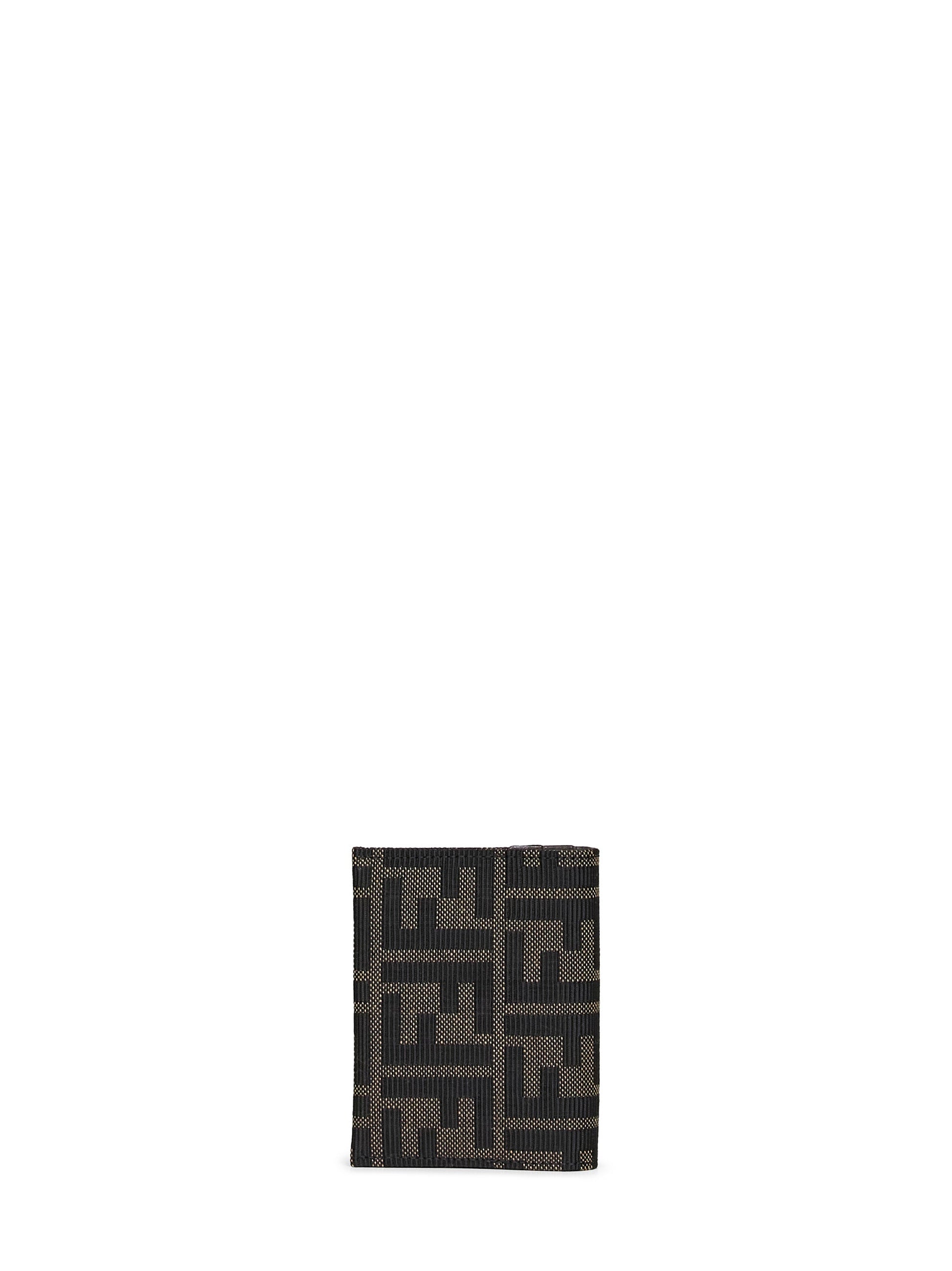 Fendi Women Tobacco Brown Card Case Ff Jacquard Card Case FENDI