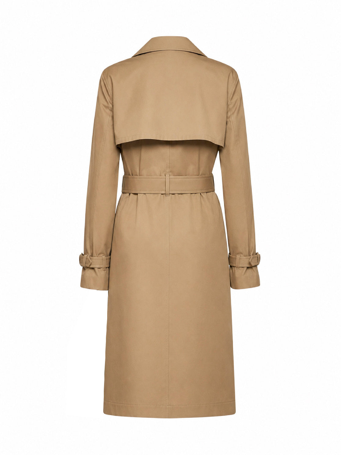 Fendi Women Rope Cotton Gabardine Belted Midi Trench Coat FENDI