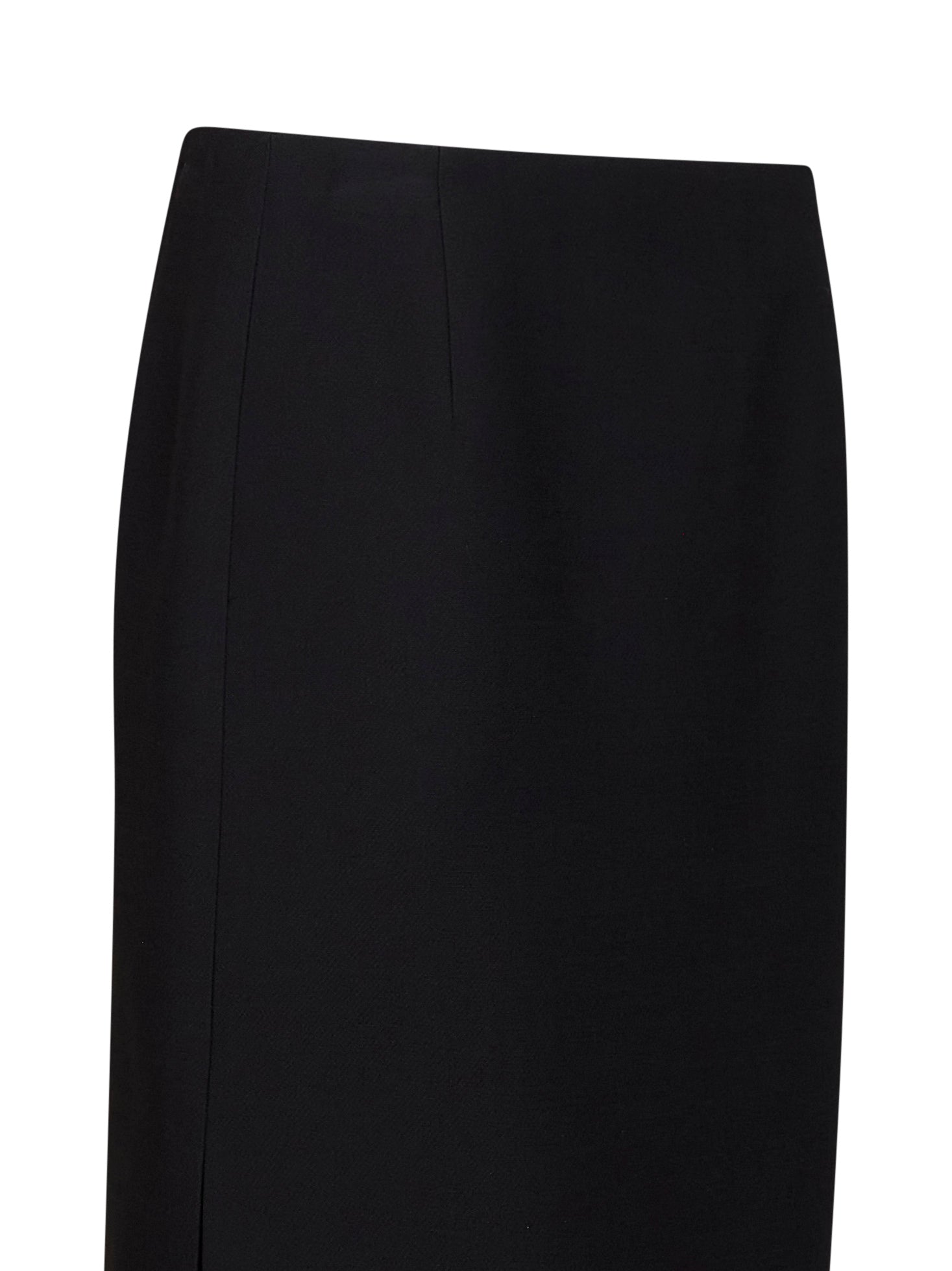 Fendi Women Black Wool And Silk Midi Pencil Skirt FENDI
