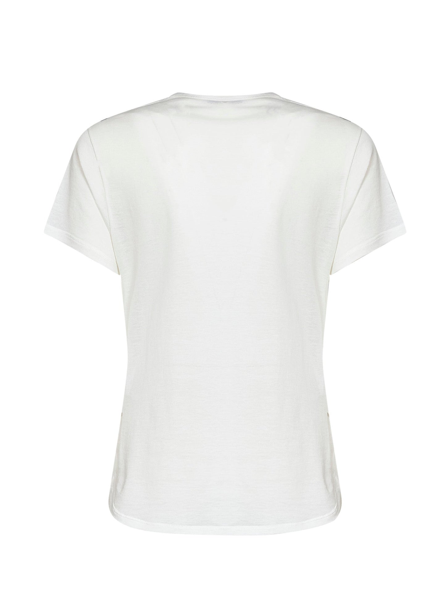 Fendi Women Ivory Cotton Jersey T-Shirt With Noi Print FENDI