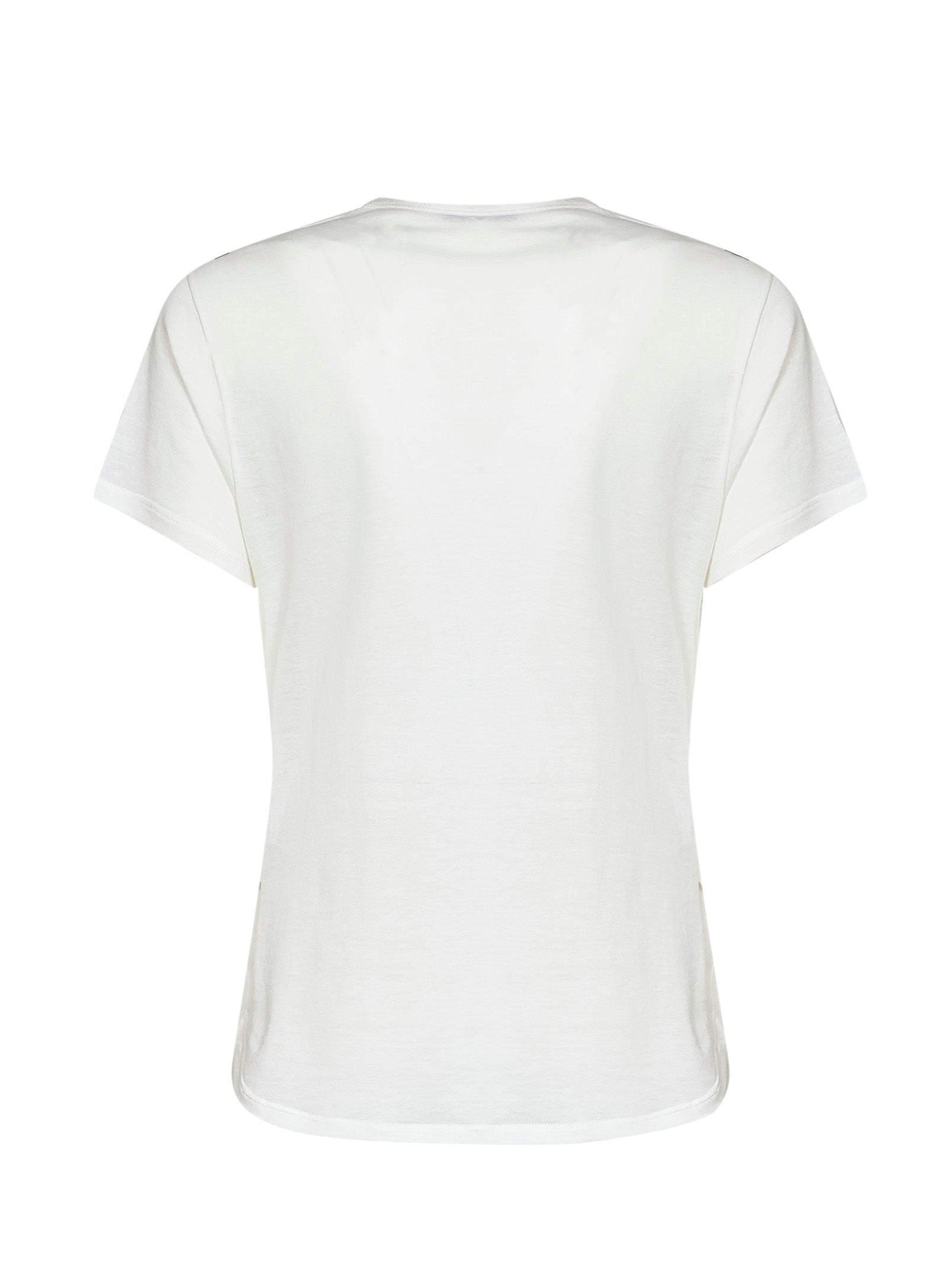 Fendi Women Ivory Cotton Jersey T-Shirt With Noi Print FENDI
