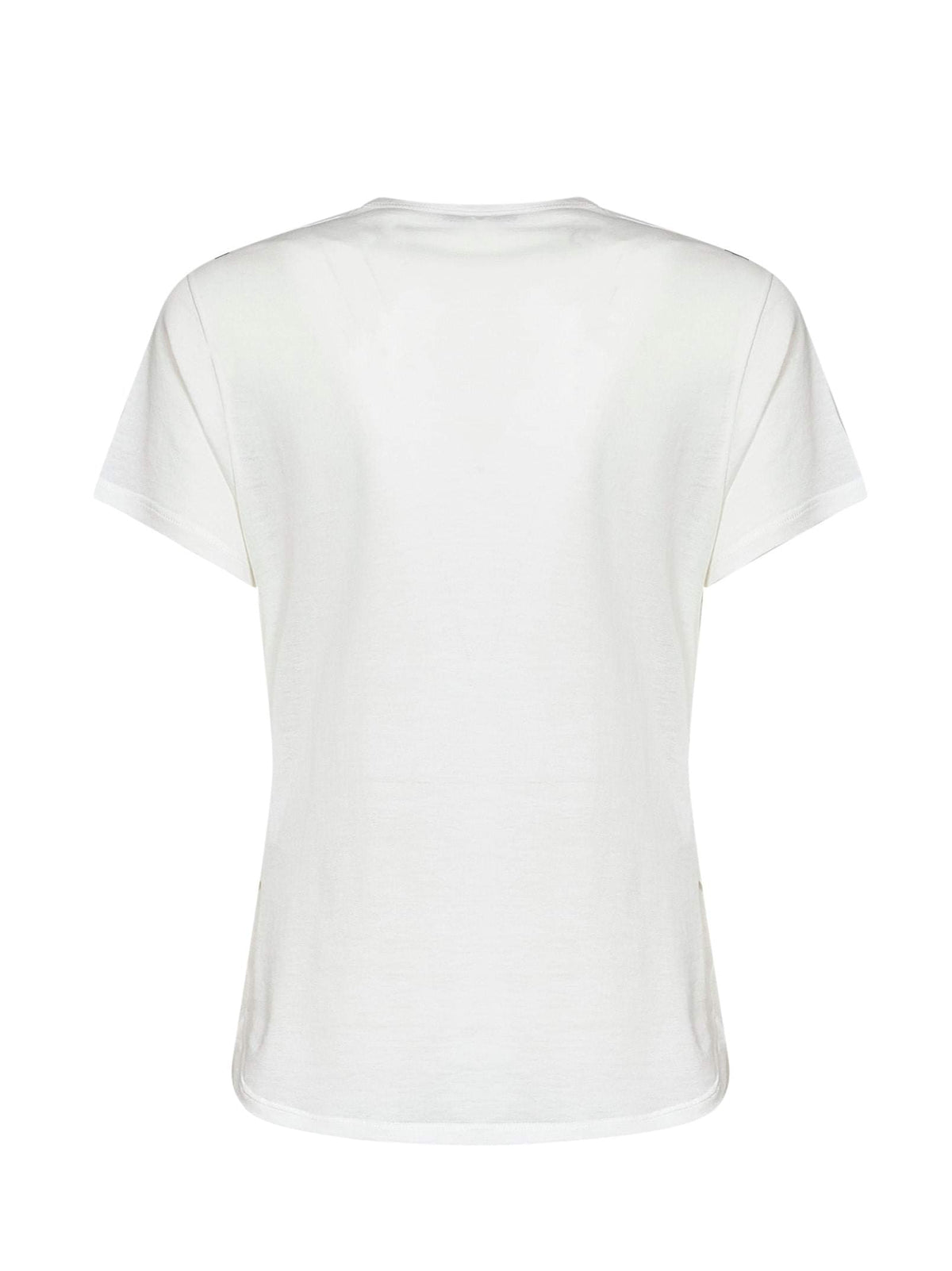 Fendi Women Ivory Cotton Jersey T-Shirt With Ti Amo Print FENDI