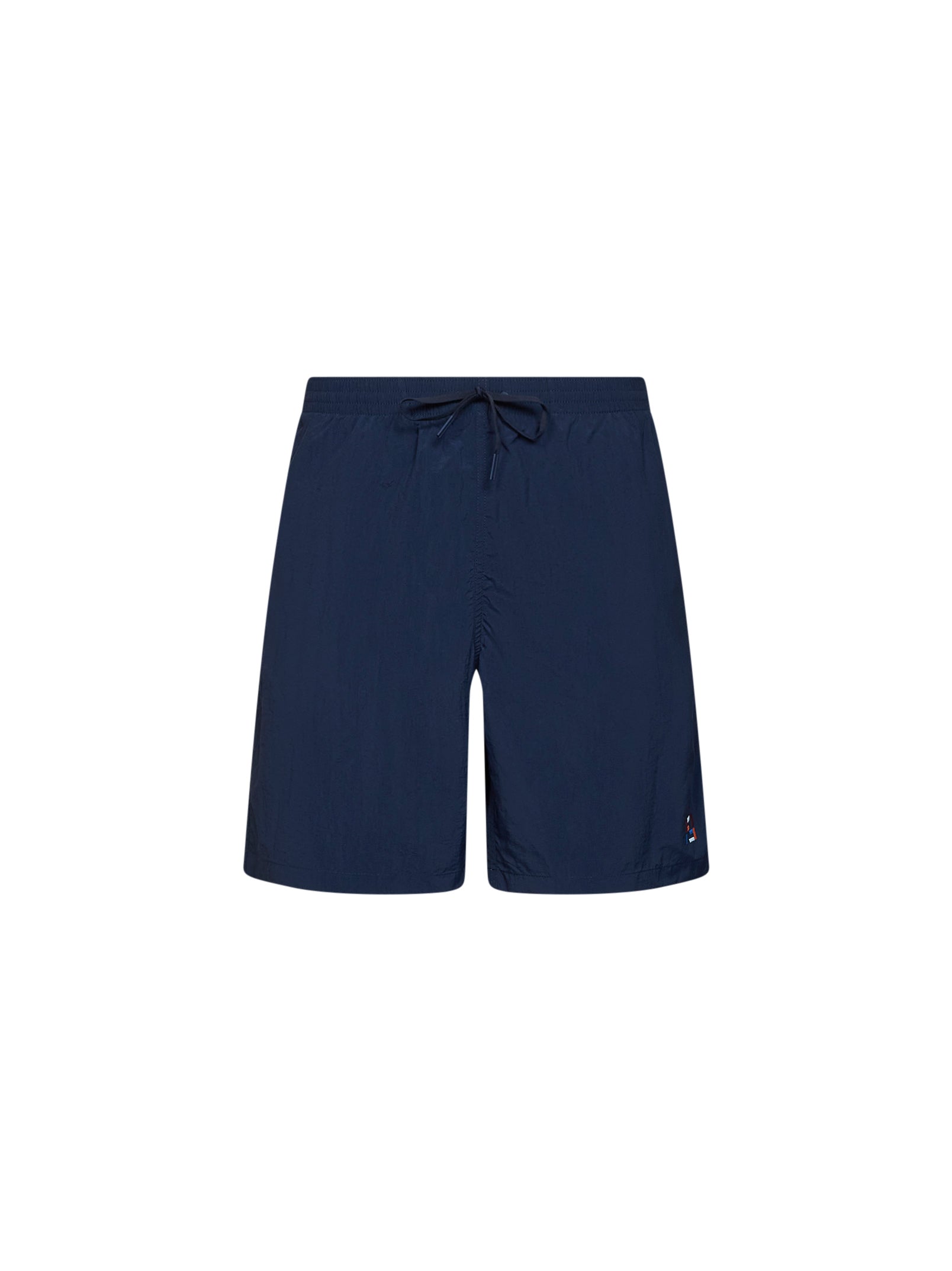 Fendi Men Dark Blue Nylon Embroidered Swim Shorts FENDI