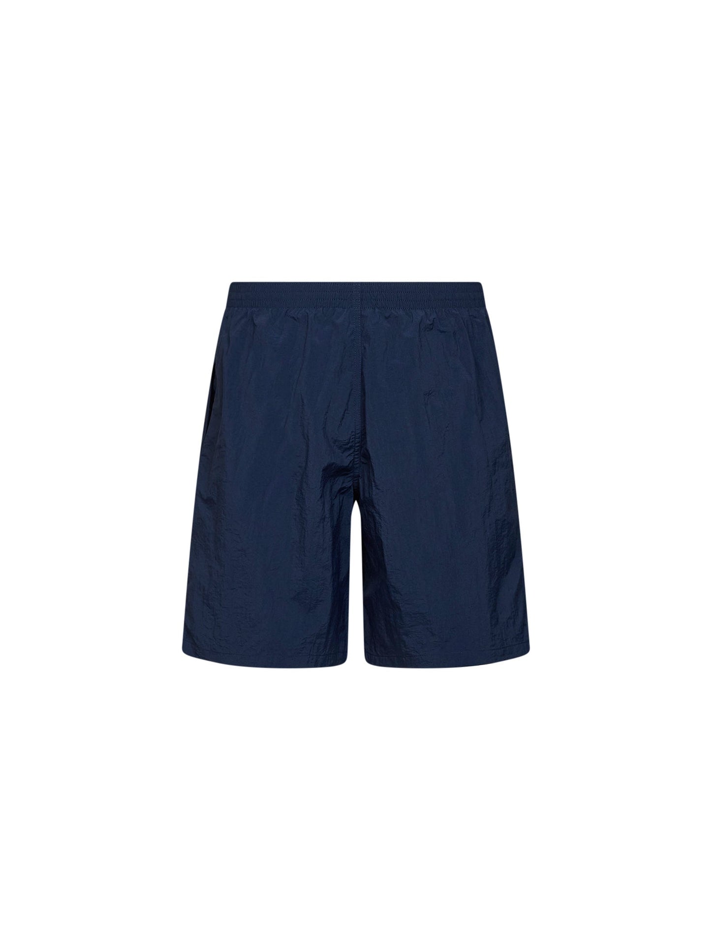 Fendi Men Dark Blue Nylon Embroidered Swim Shorts FENDI