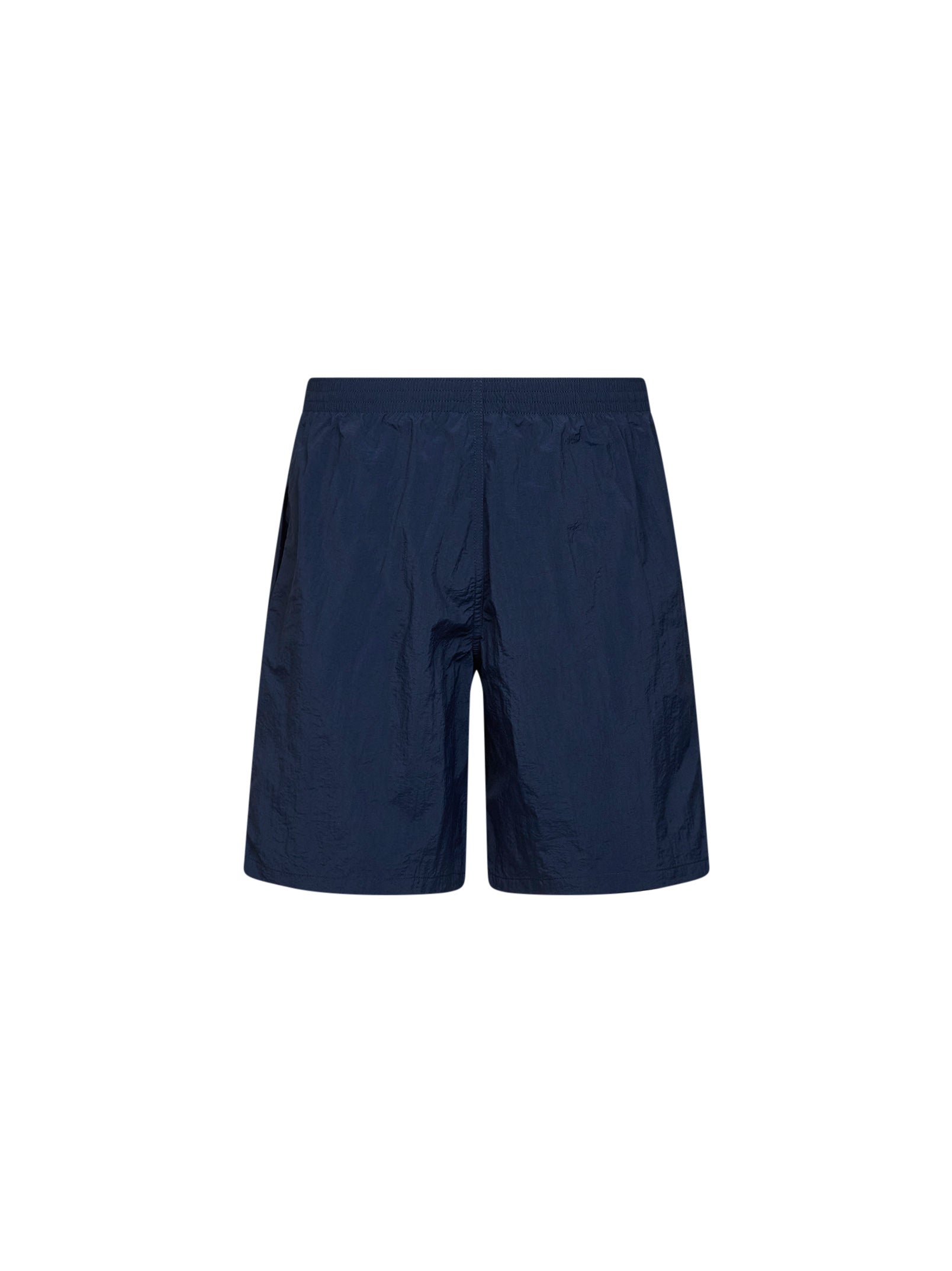 Fendi Men Dark Blue Nylon Embroidered Swim Shorts FENDI