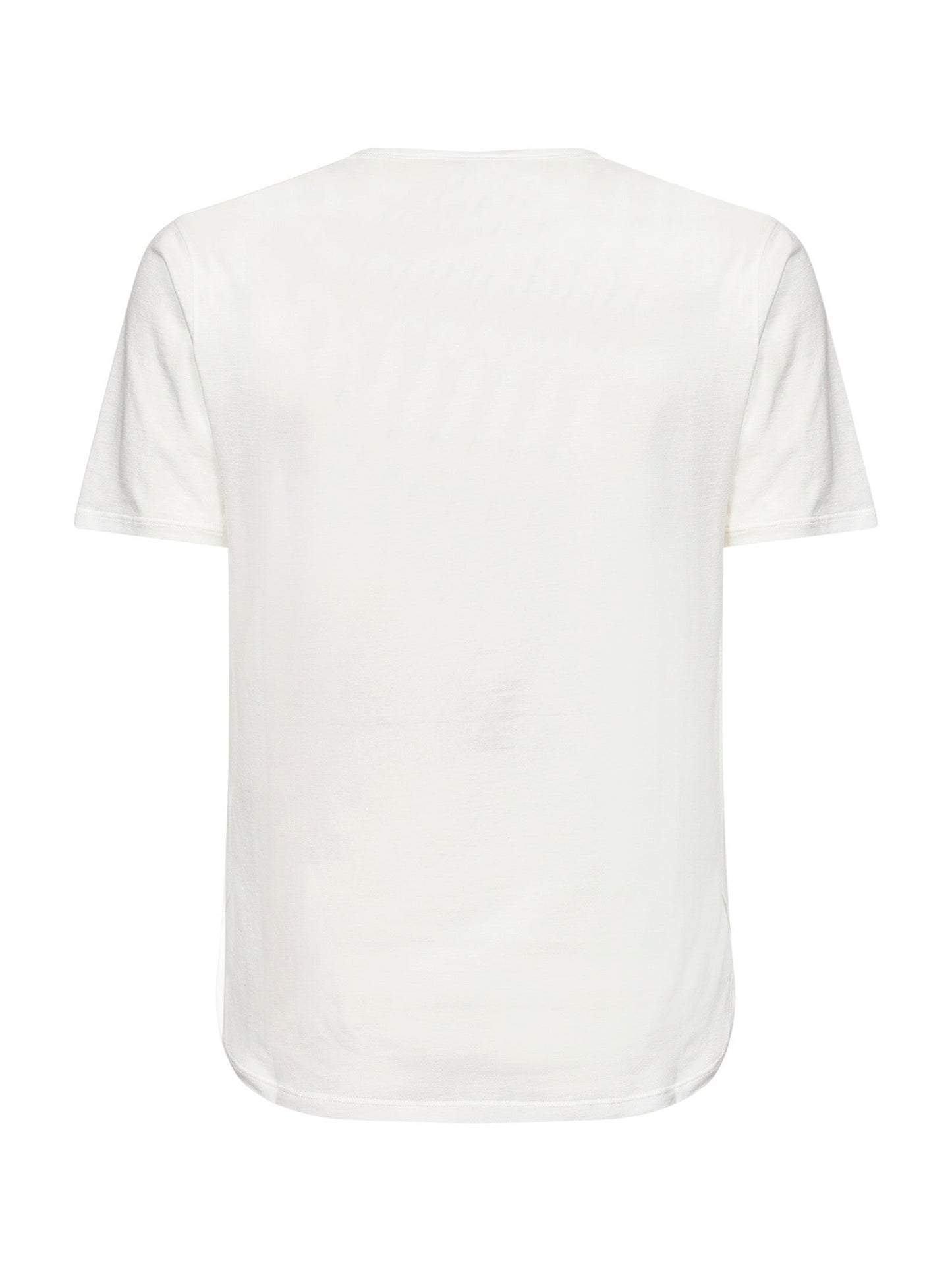Fendi Men Ivory Lightweight Organic Cotton Jersey Noi-Print T-Shirt FENDI