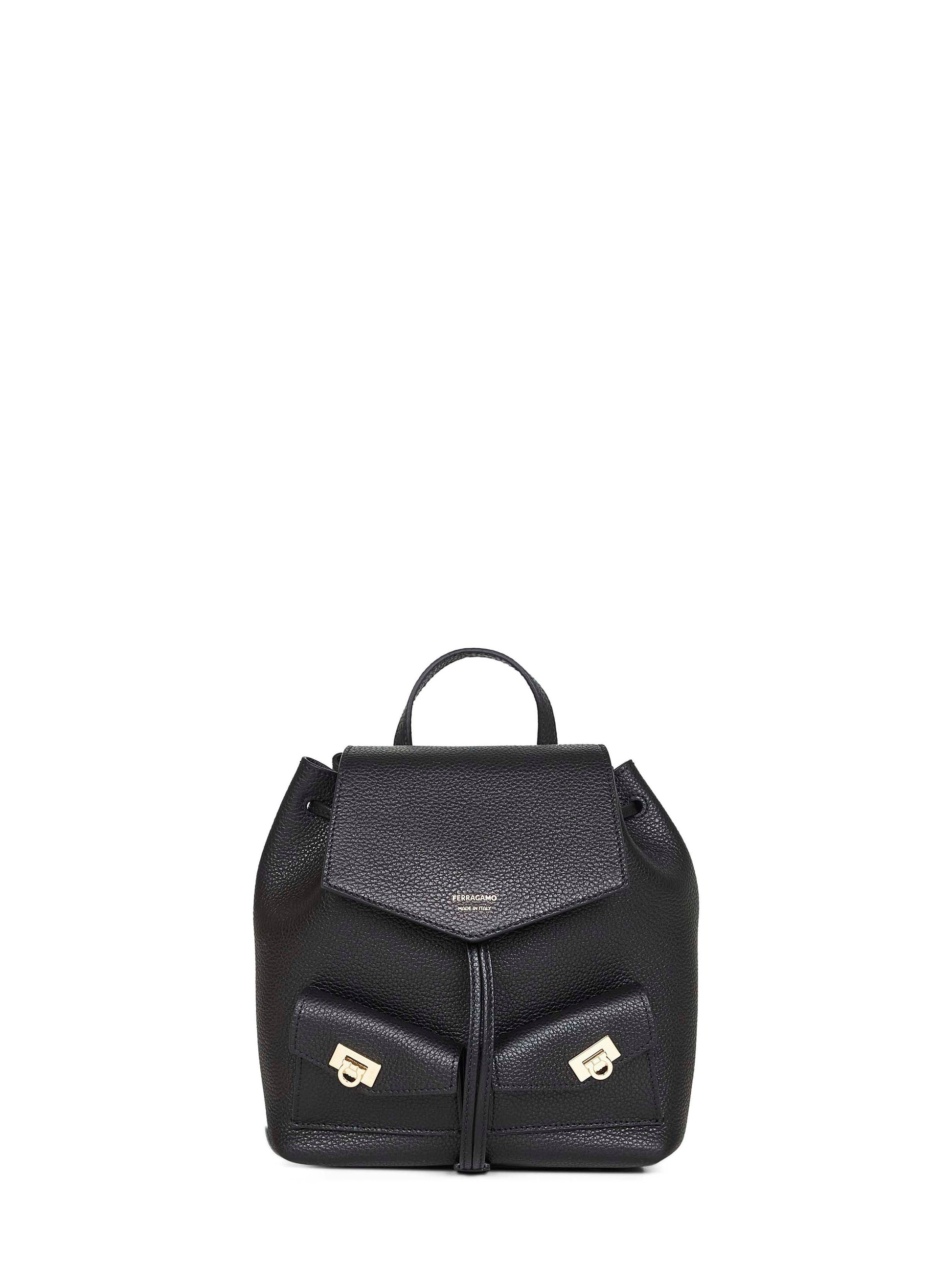 Ferragamo Women Black Harley Backpack FERRAGAMO