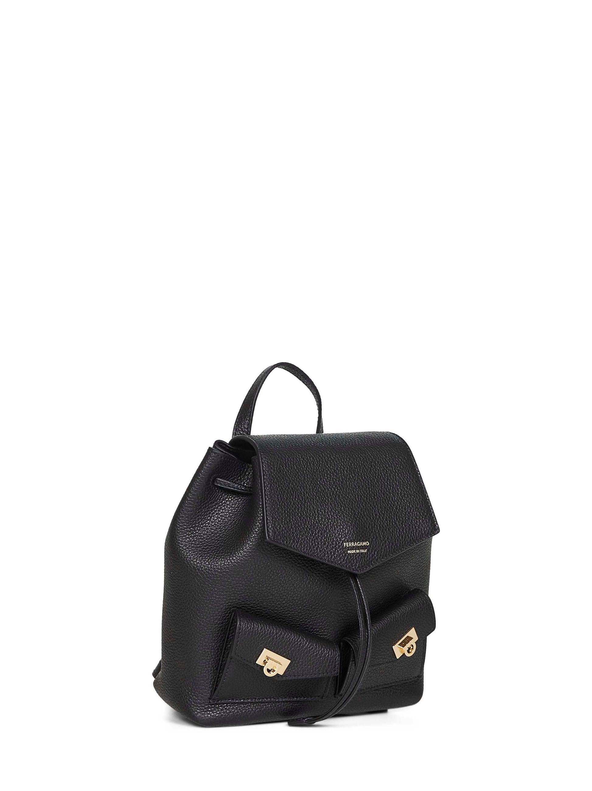 Ferragamo Women Black Harley Backpack FERRAGAMO