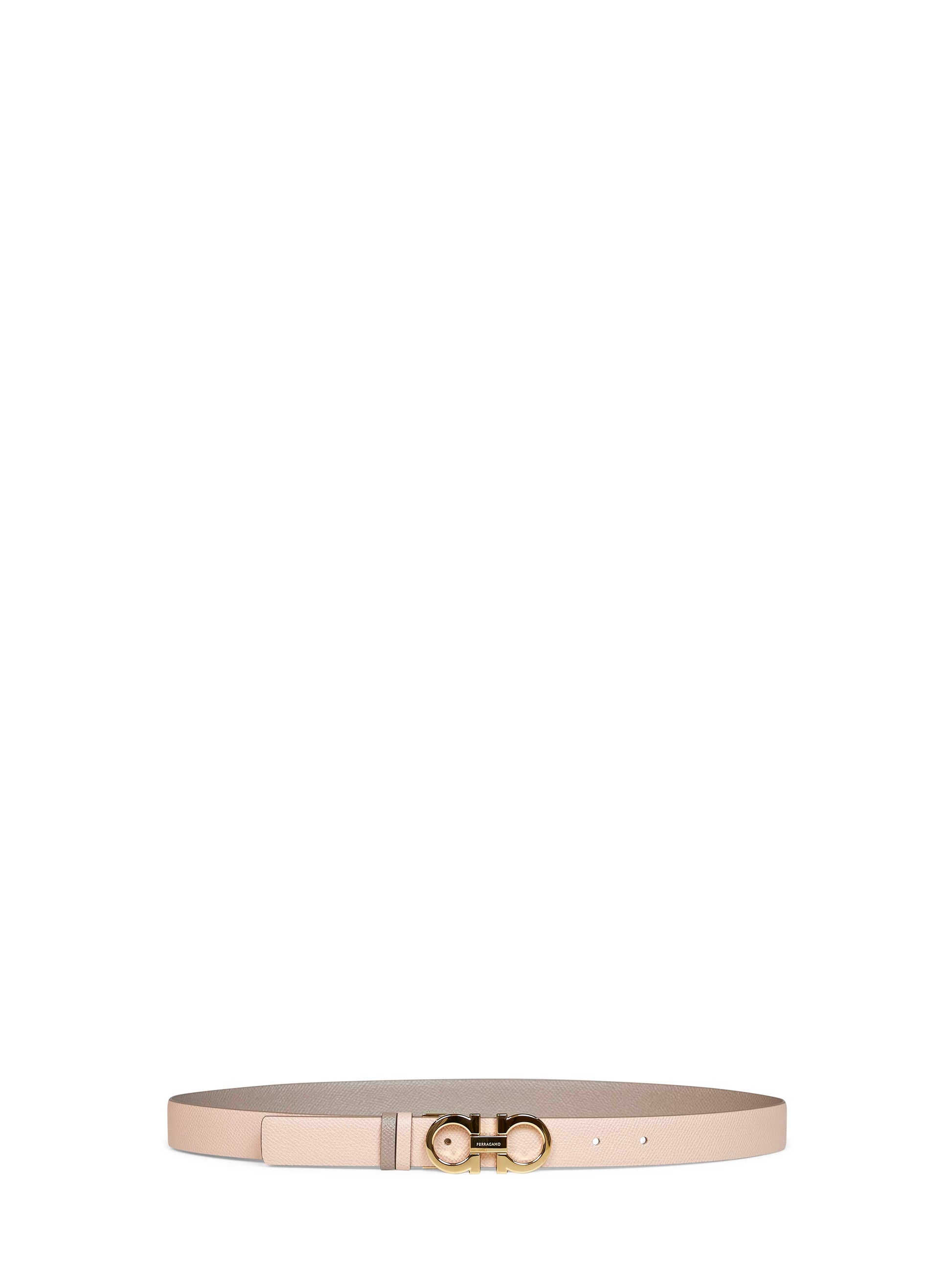 Ferragamo Women Two-Tone Leather Reversible Gancini Belt FERRAGAMO