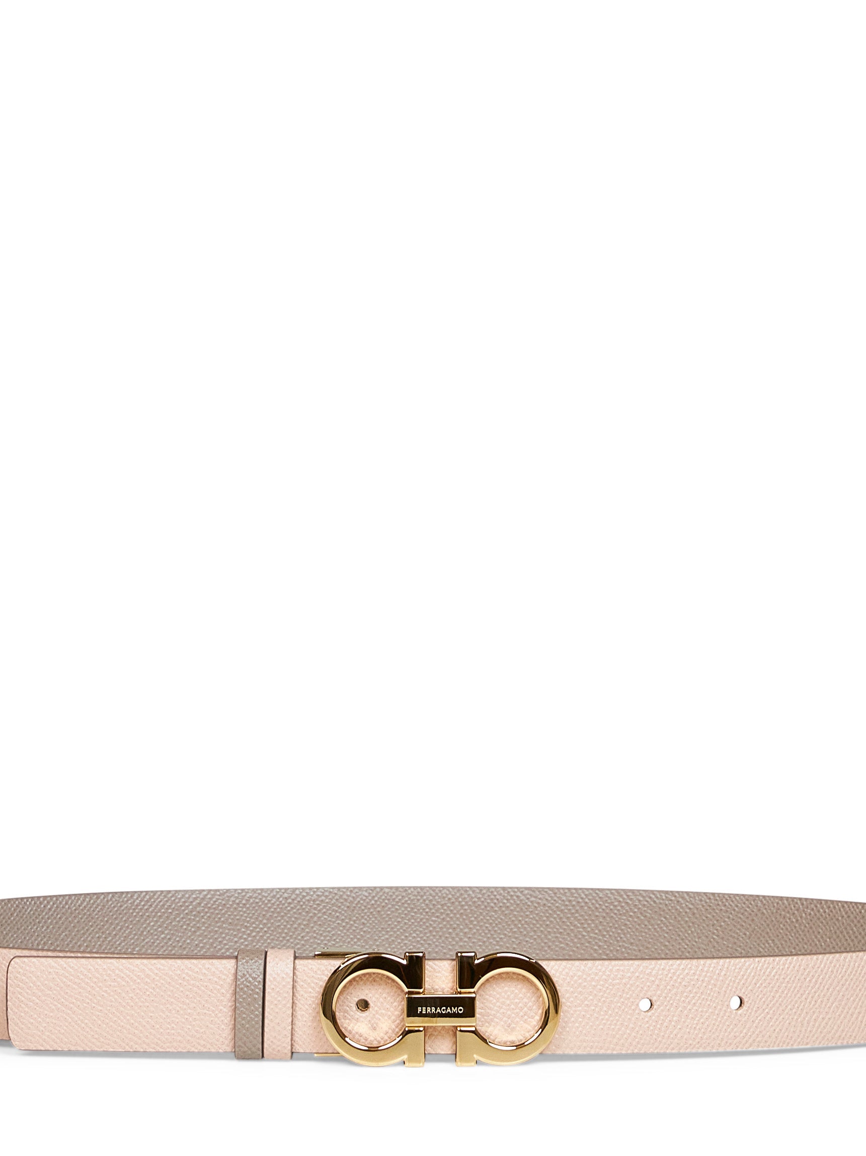 Ferragamo Women Two-Tone Leather Reversible Gancini Belt FERRAGAMO