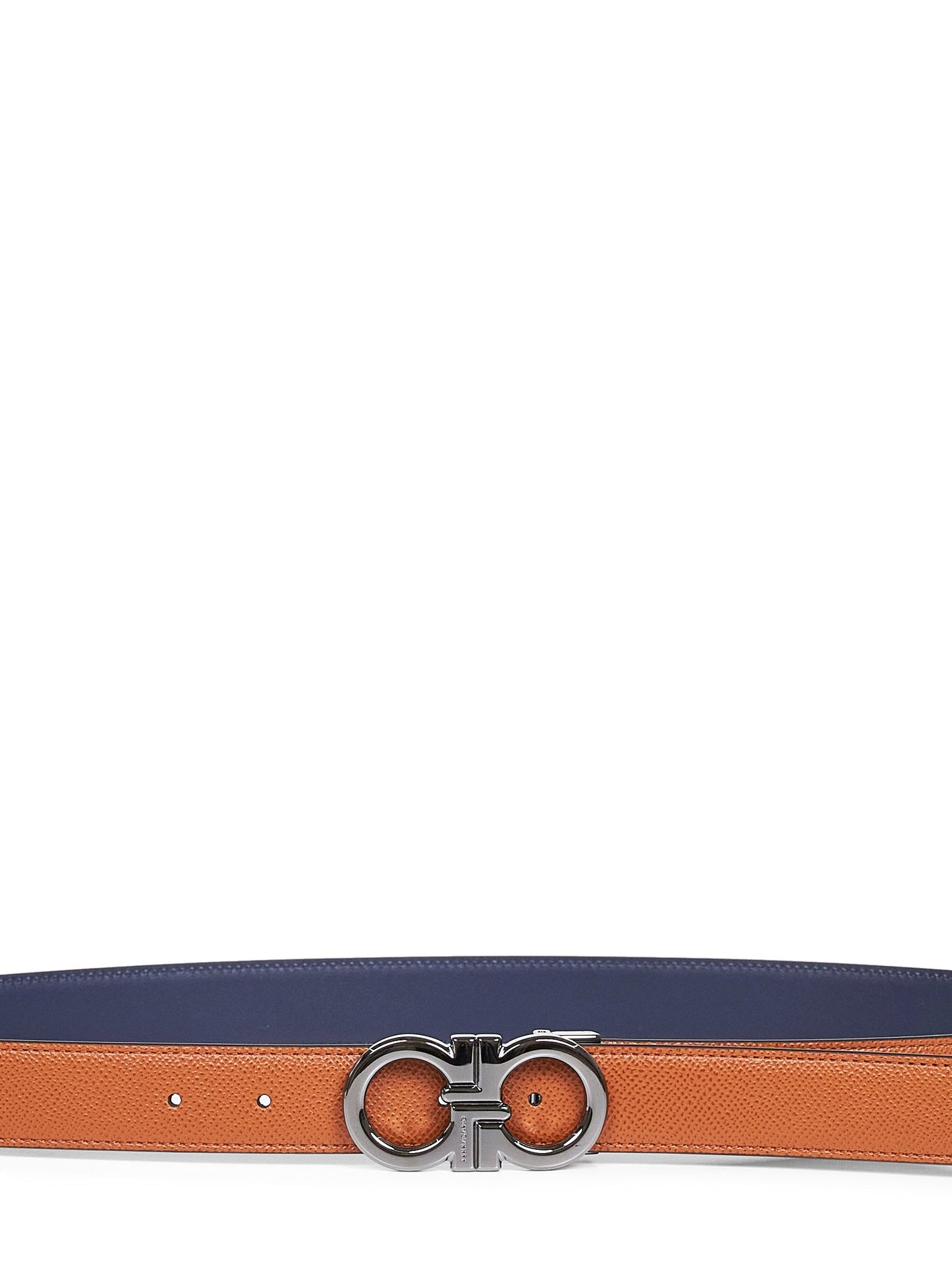 Ferragamo Men Two-Tone Gancini Reversible Belt FERRAGAMO