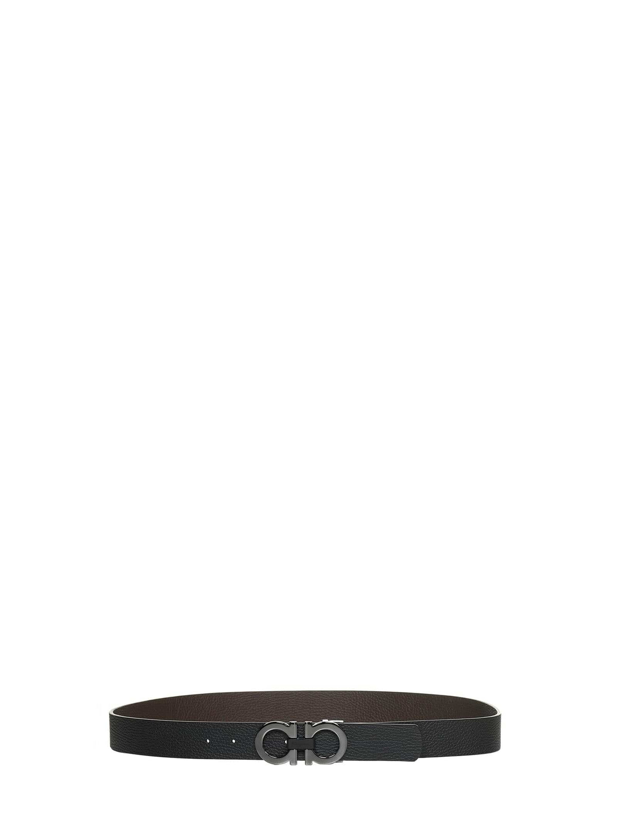 Ferragamo Men Reversible Gancini Leather Belt FERRAGAMO