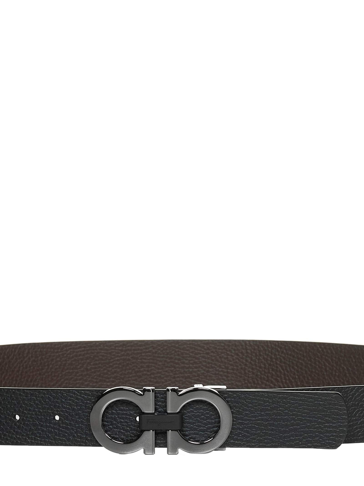 Ferragamo Men Reversible Gancini Leather Belt FERRAGAMO