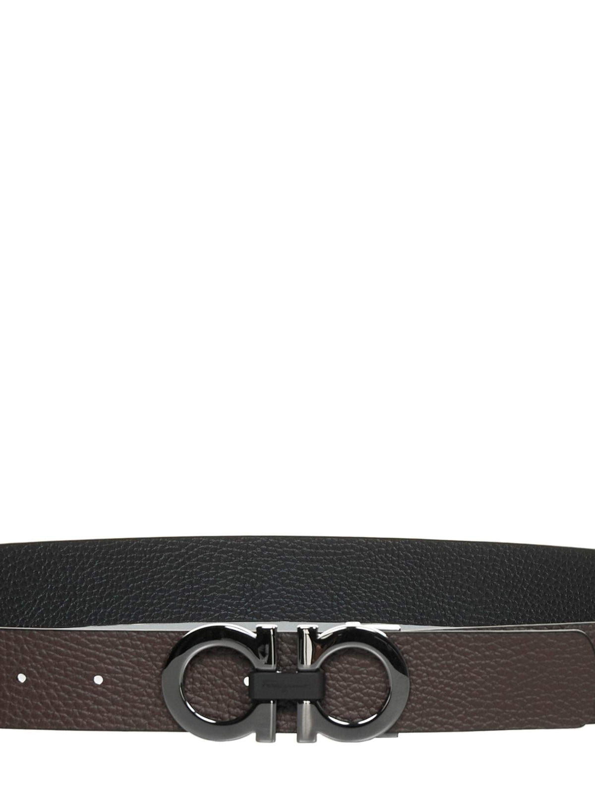 Ferragamo Men Reversible Gancini Leather Belt FERRAGAMO