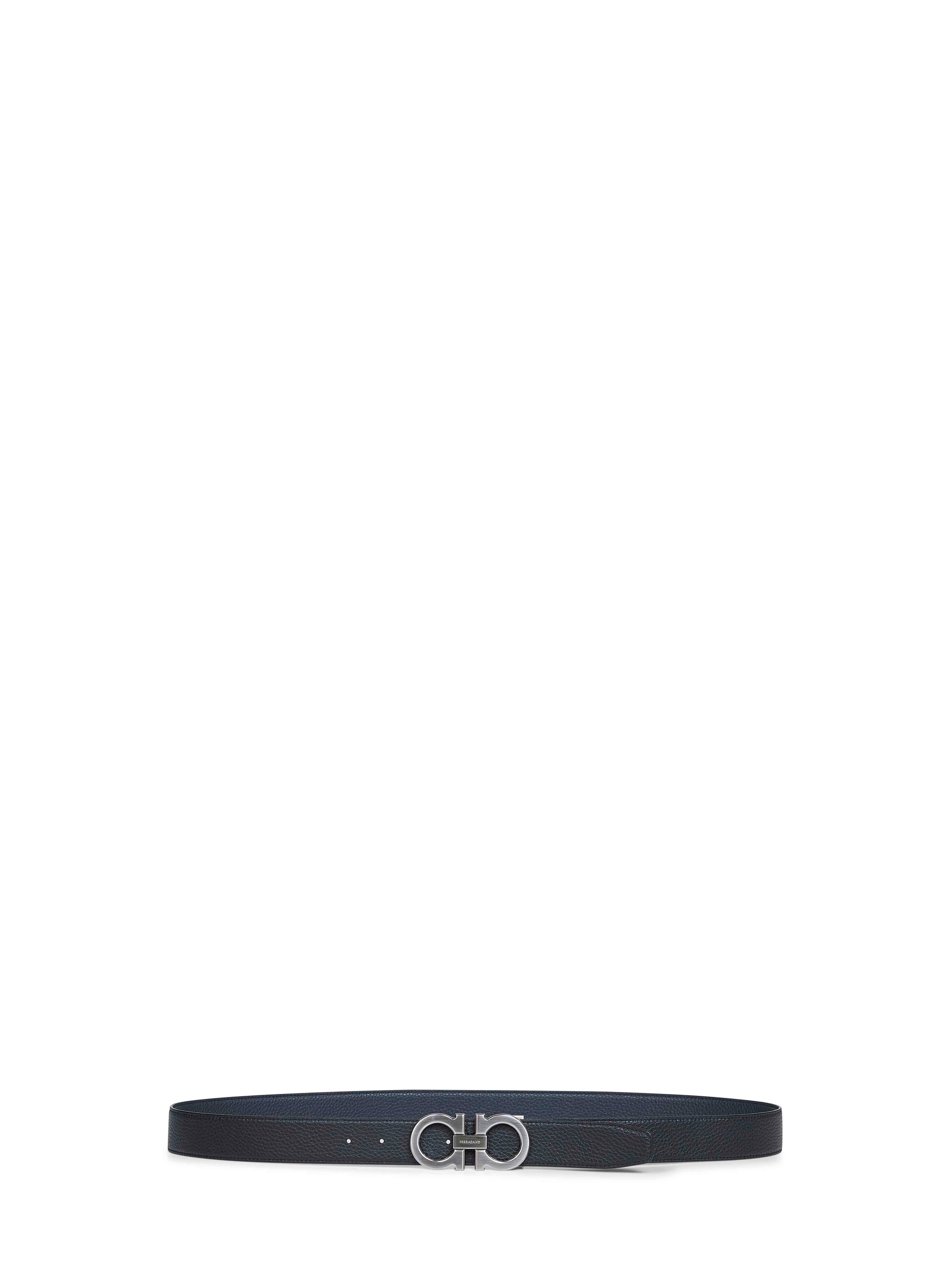 Ferragamo Men Two-Tone Gancini Reversible Belt FERRAGAMO