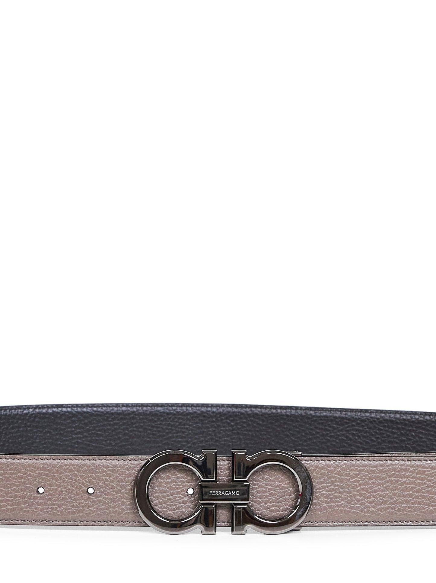 Ferragamo Men Two-Tone Gancini Reversible Belt FERRAGAMO