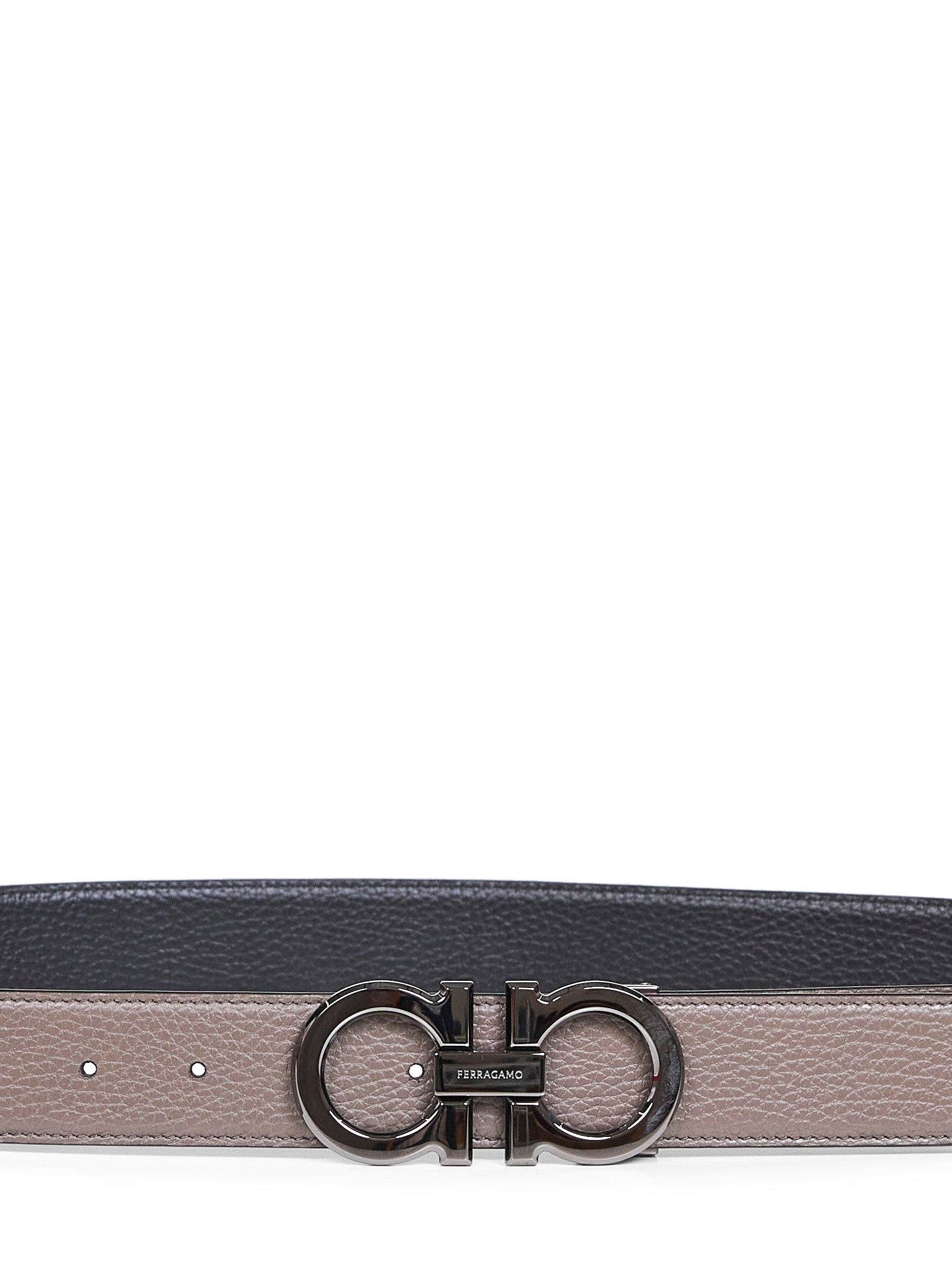 Ferragamo Men Two-Tone Gancini Reversible Belt FERRAGAMO