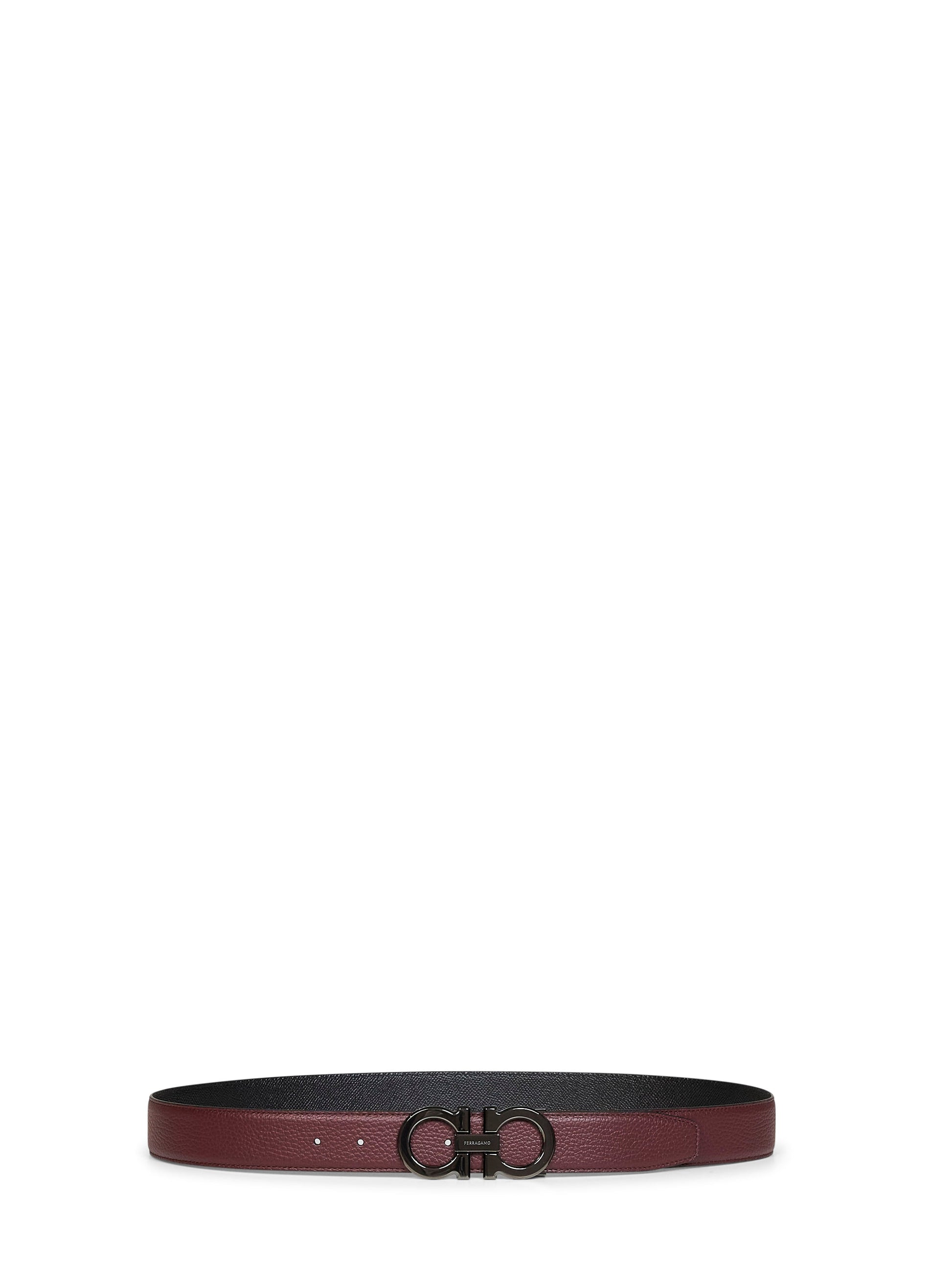 Ferragamo Men Two-Tone Gancini Reversible Belt FERRAGAMO