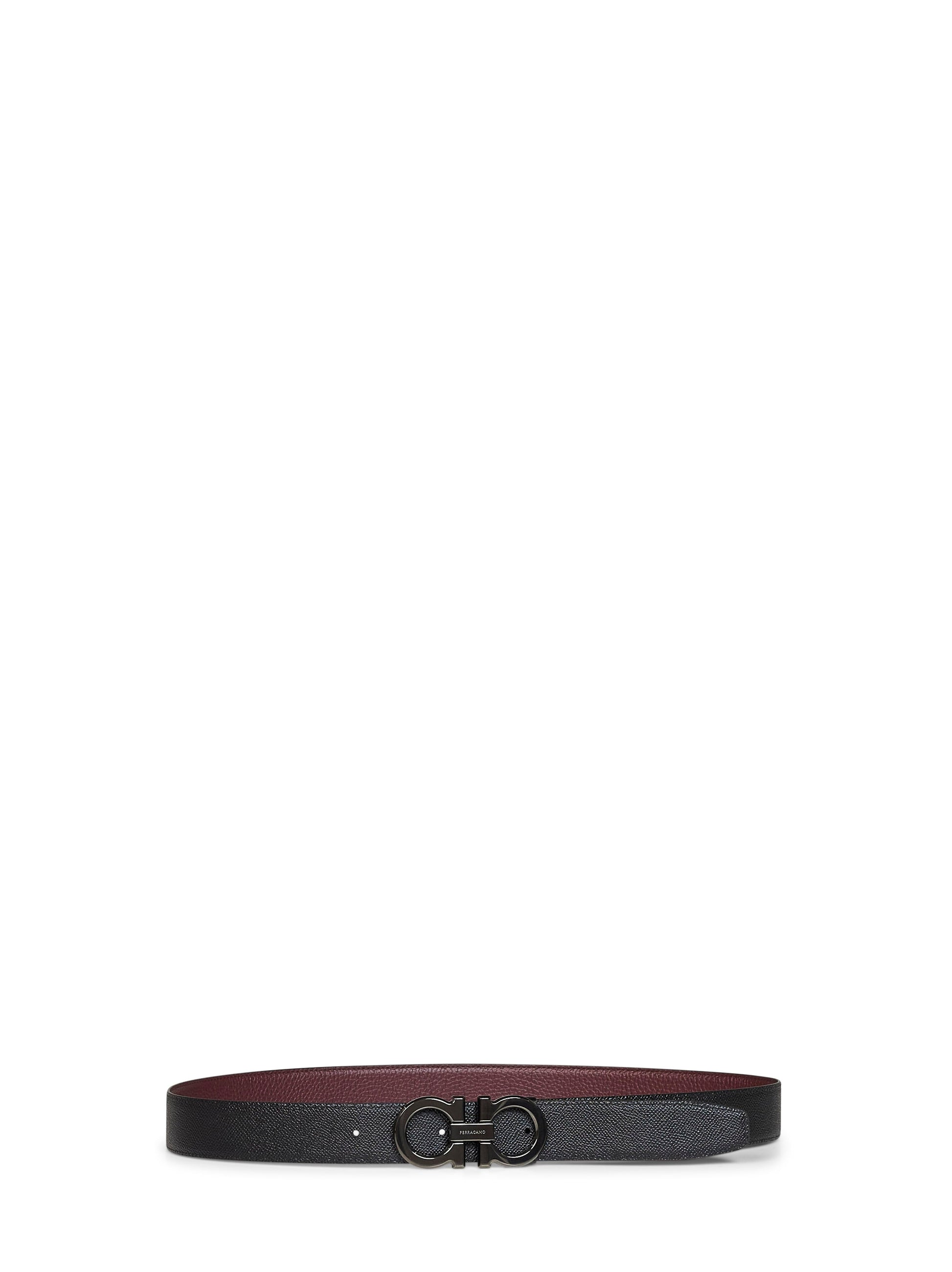 Ferragamo Men Two-Tone Gancini Reversible Belt FERRAGAMO
