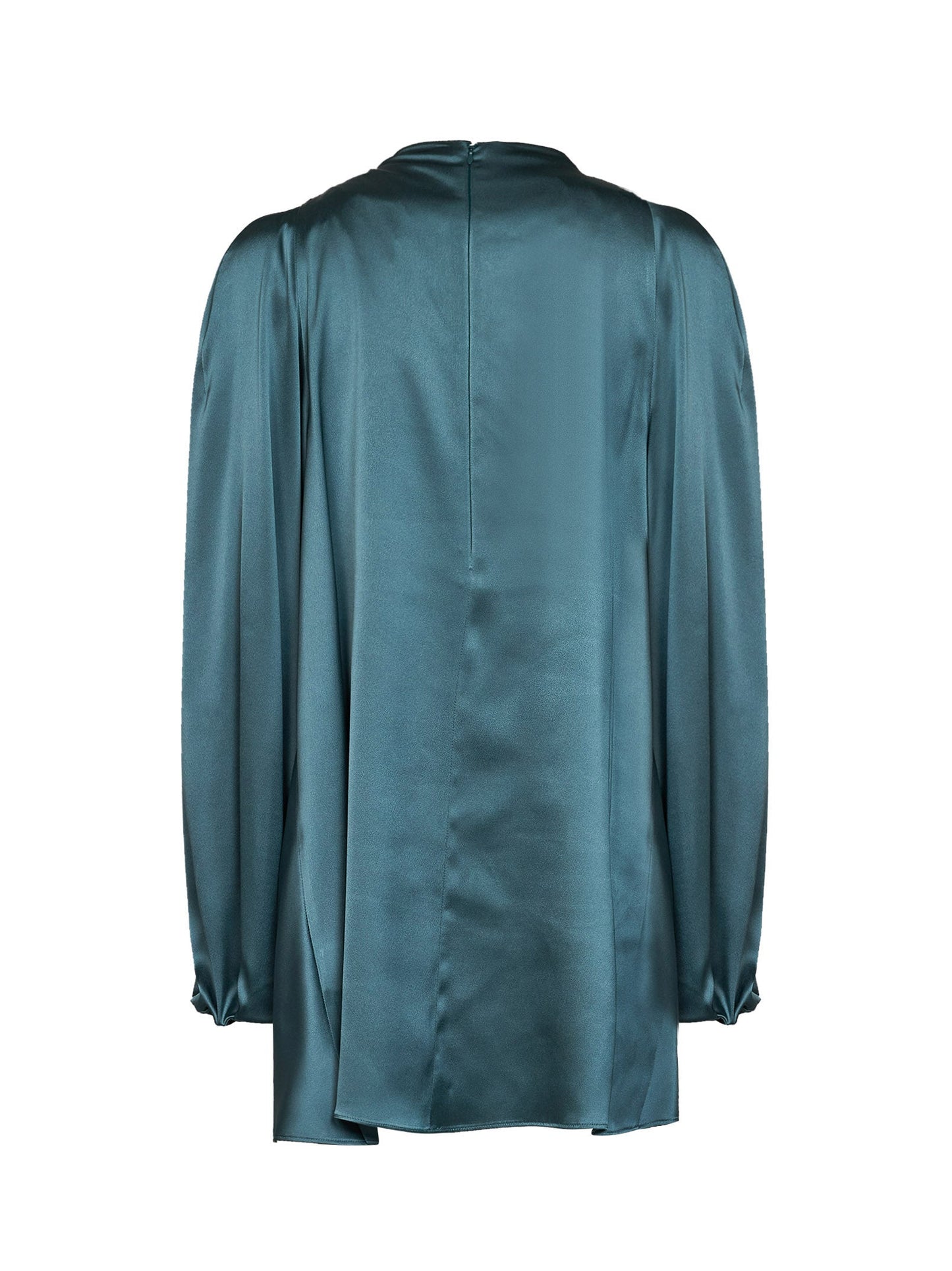 Giuseppe Di Morabito Women Teal Satin Mini Dress With Jeweled Detail GIUSEPPE DI MORABITO